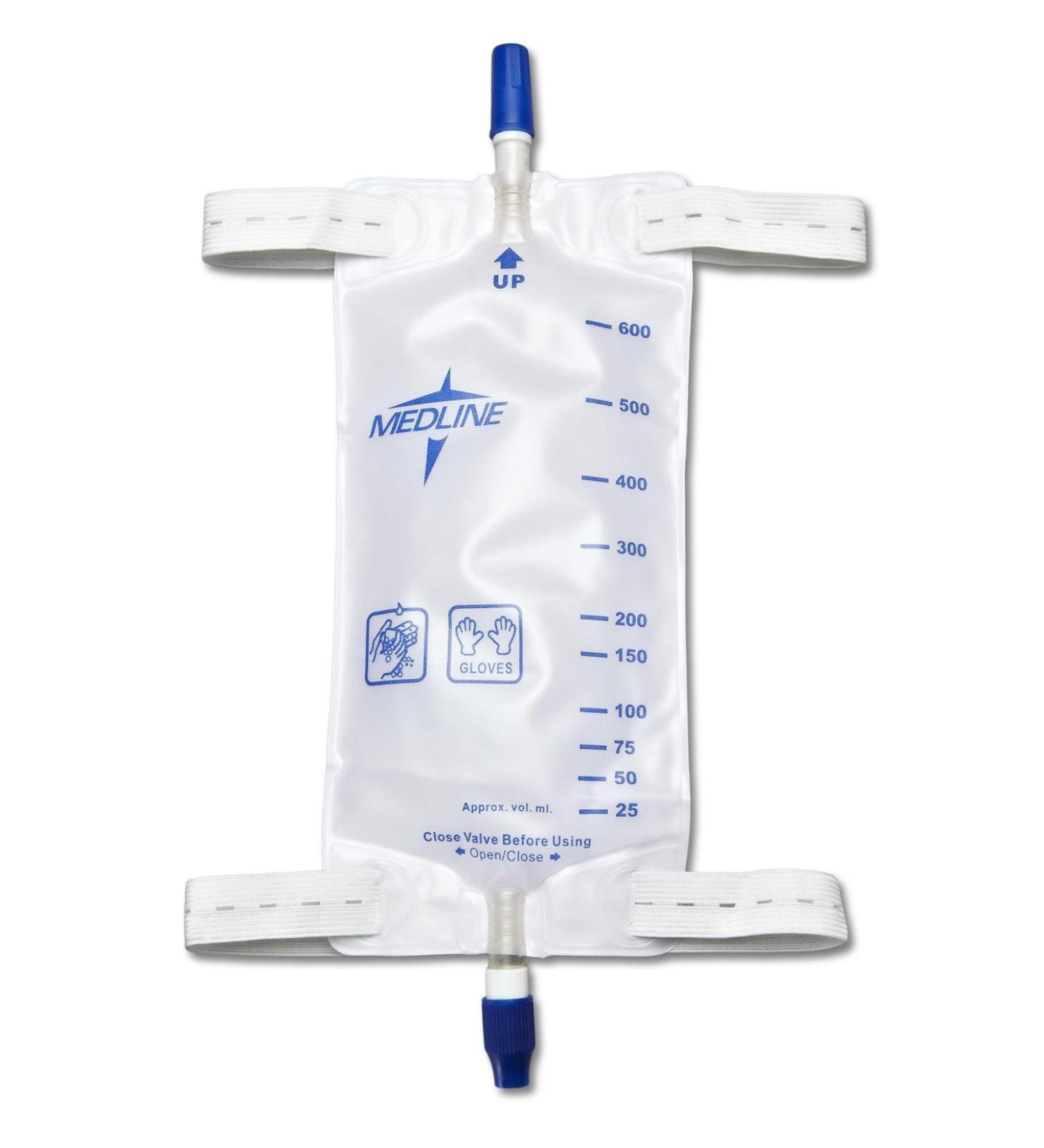 DYND12578H - Medline Leg Bags with Twist Valve