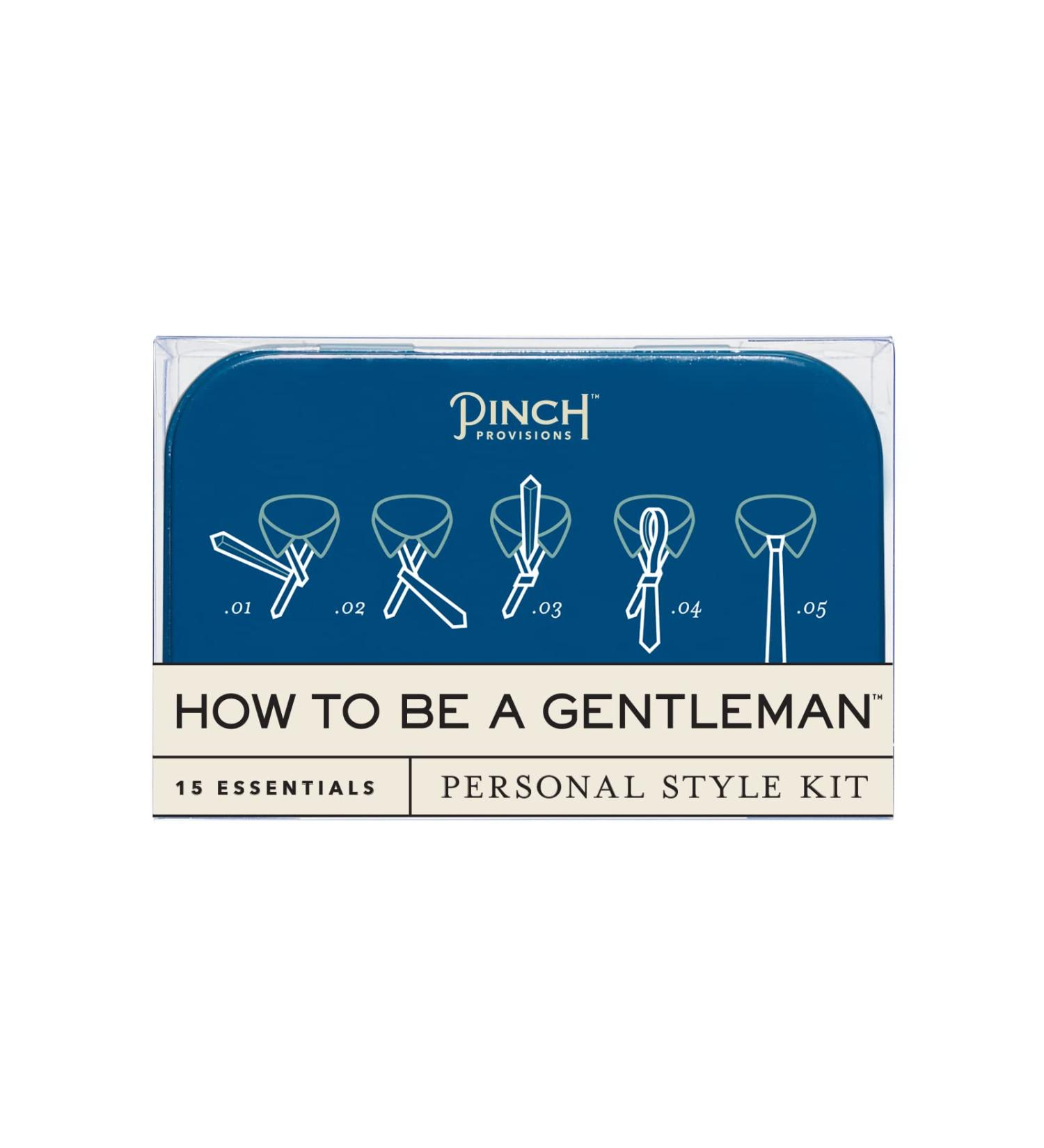 Pinch Provisions How To Be a Gentleman Personal Style Kit - 15 Essentials for Men | Groomsmen Gift Set - Buy Online on GoSupps.com