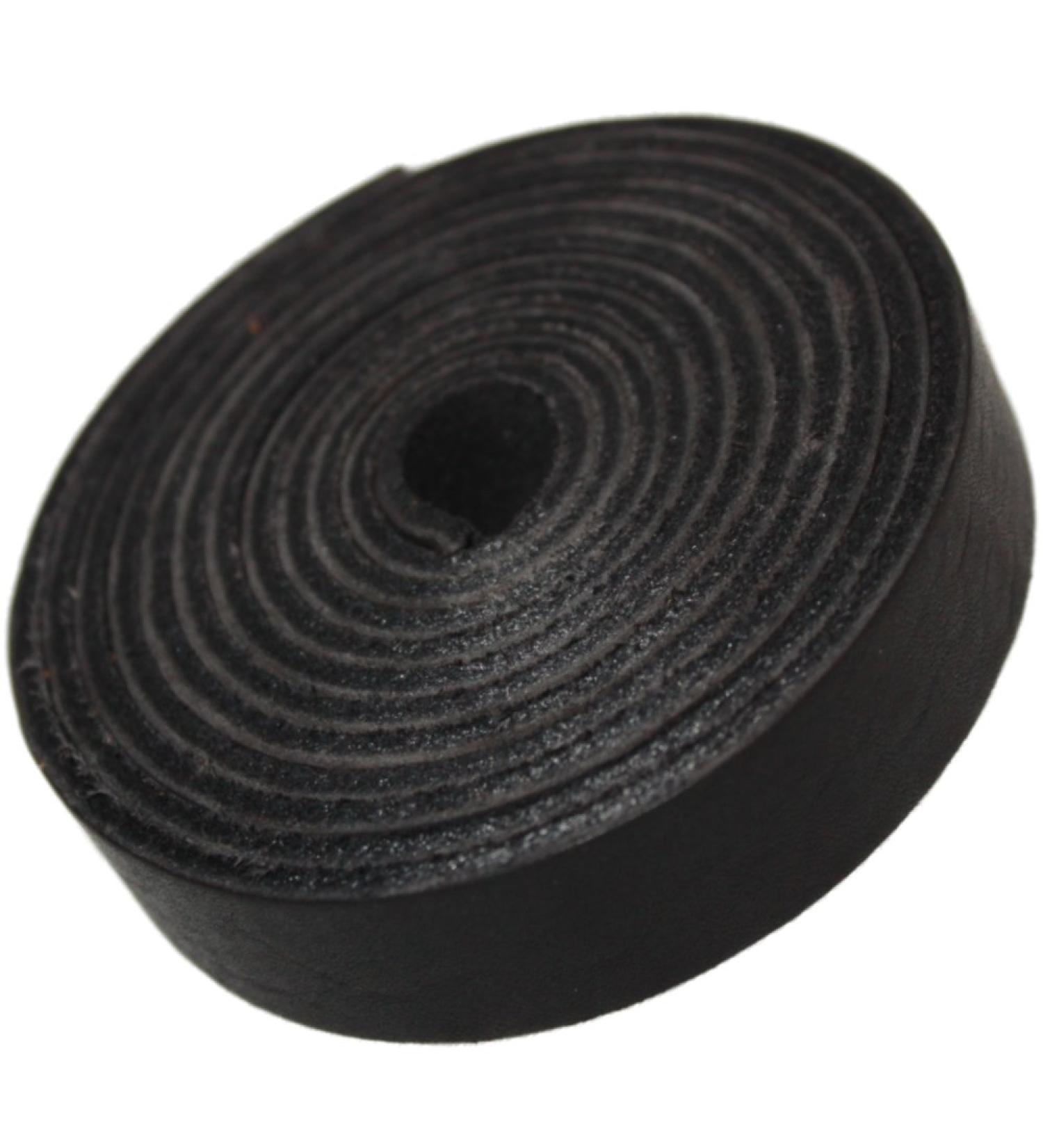 Genuine Top-Grain Leather Strap 72 x 5/8 x 1/8 | DIY Arts & Crafts Clothing Jewelry Wrapping | Black Leather Strip - 7-8 oz - Buy Online on GoSupps.com