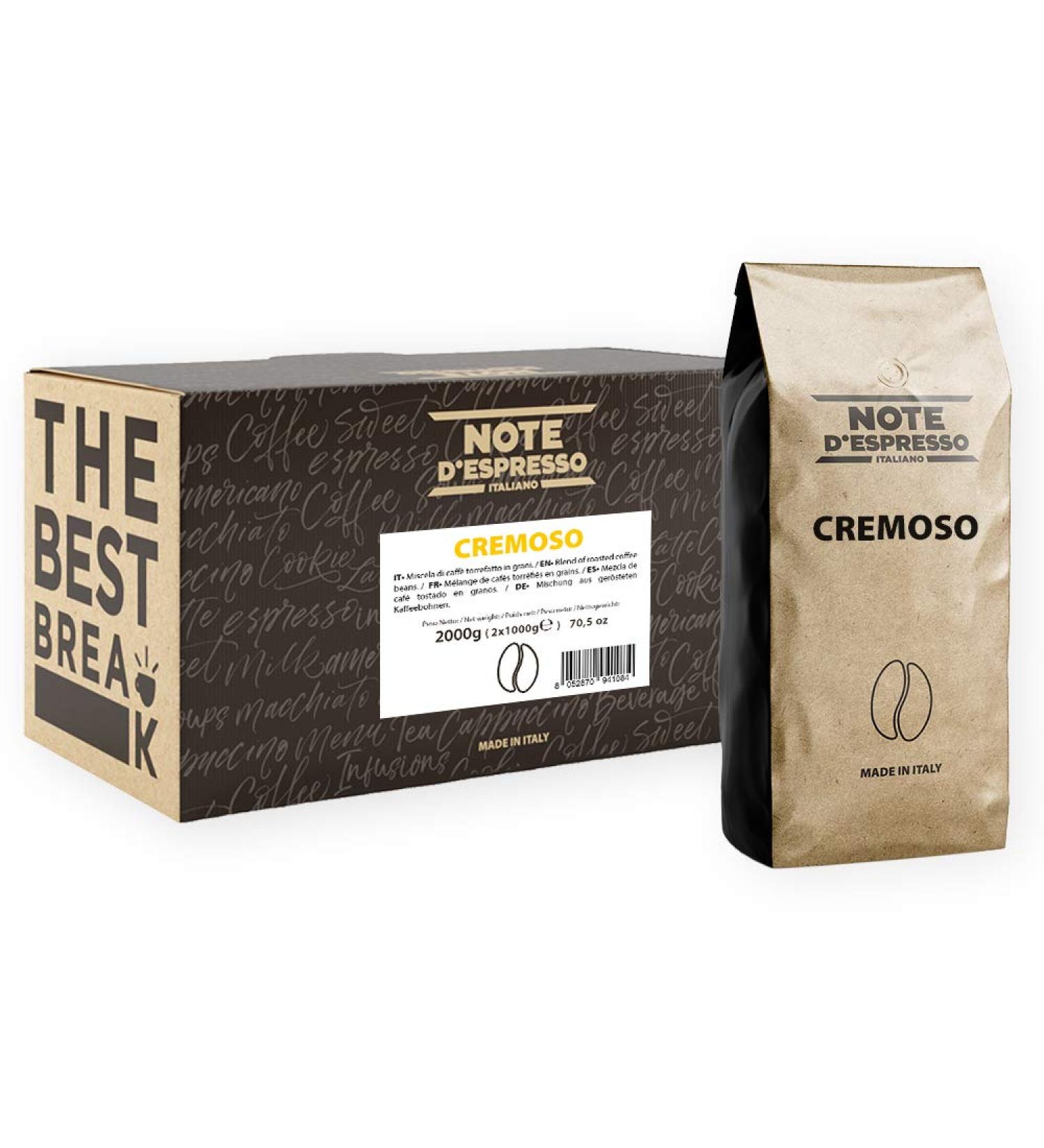 Note d'Espresso - Cremoso - Coffee Beans - 2 x 1000g - Buy Online on GoSupps.com