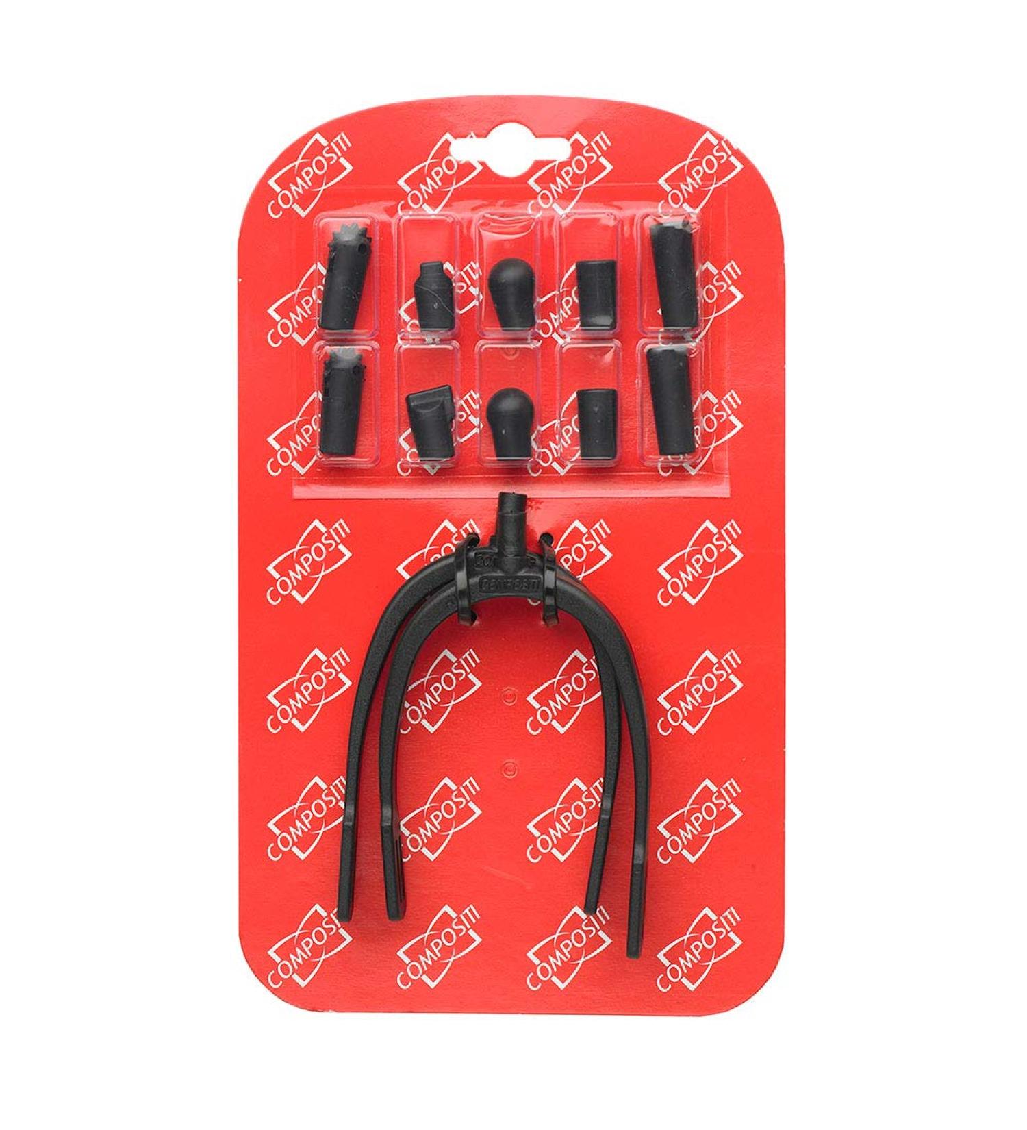 Hot Spurs w-5 pr Interchangeable heads - Black - L-c