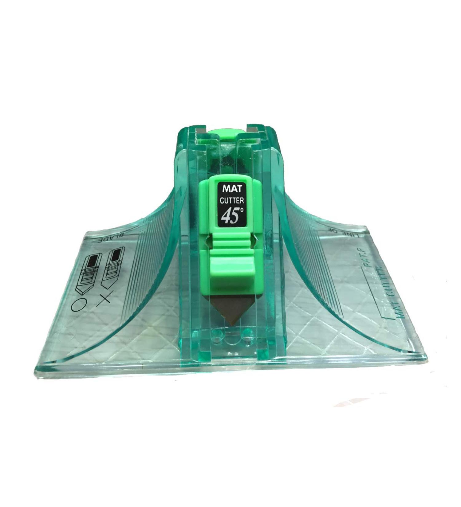 Cutter 45 & 90 Degree Bevel Mat Board Cutter  with 3pcs Free Replacement Blade (Green) - Buy Online on GoSupps.com