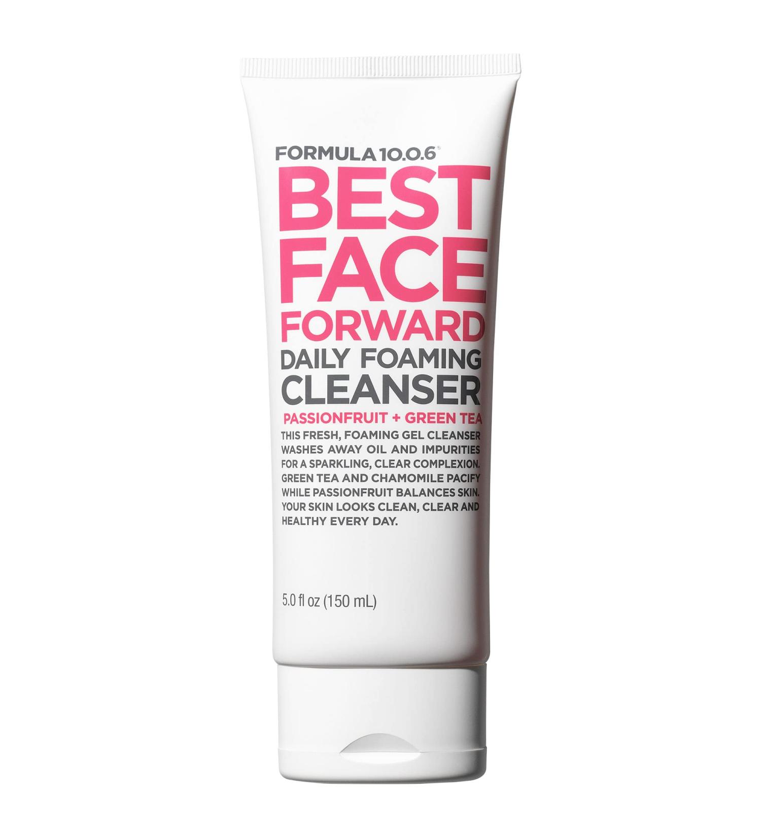 Formula 10.0.6 Best Face Forward Daily Foaming Cleanser - 5 Fl Oz - Vegan, Paraben-Free, Sulfate-Free & Cruelty-Free - Buy Online on GoSupps.com