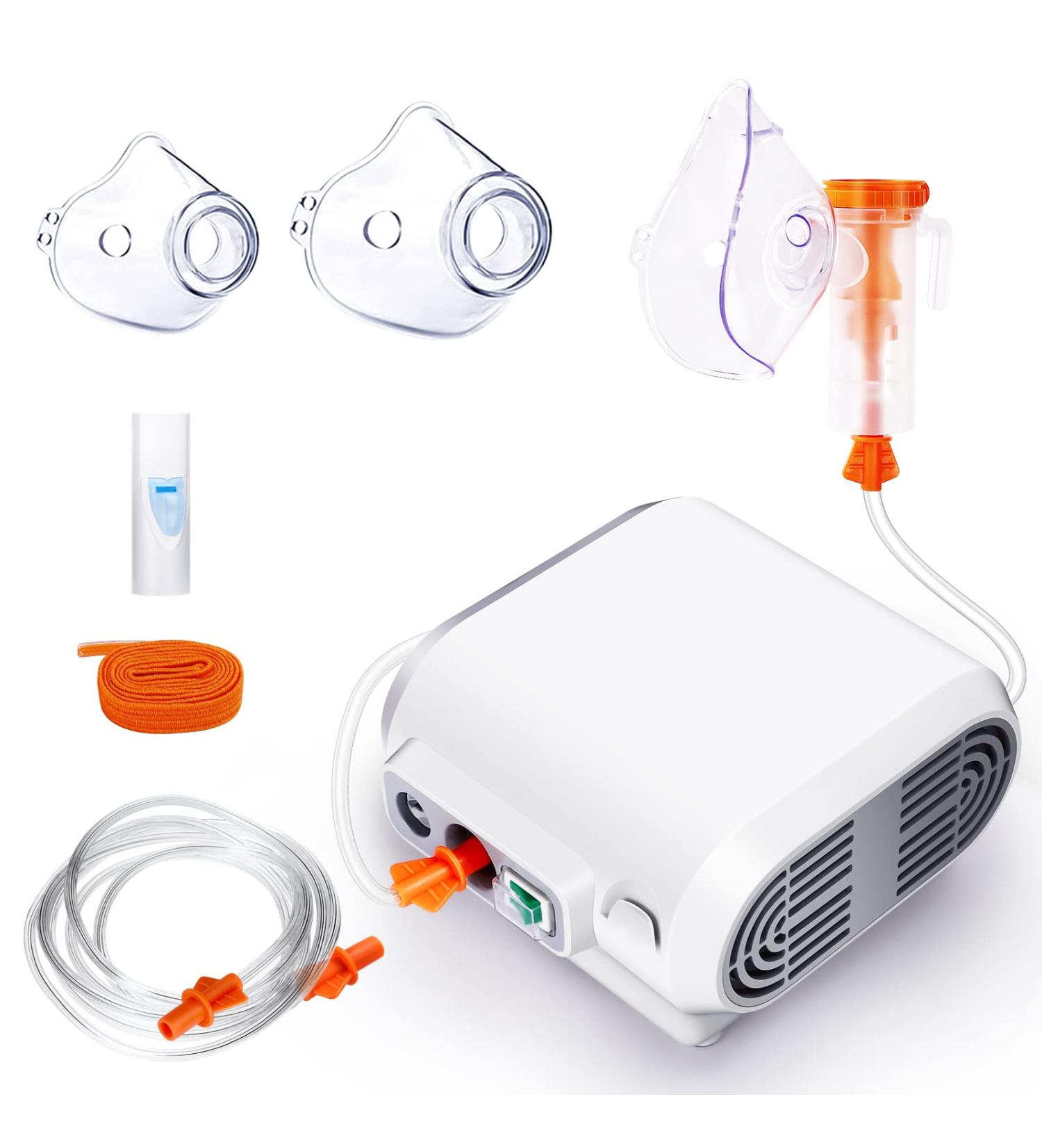 Nebulizer Machine for Adults and Kids | Portable Ultrasonic Jet Nebulizer with Accessory Set | Cool Mist Steam Inhaler for Home, Office, Travel | Includes Tubing, Mouthpiece, Masks - Buy Online on GoSupps.com