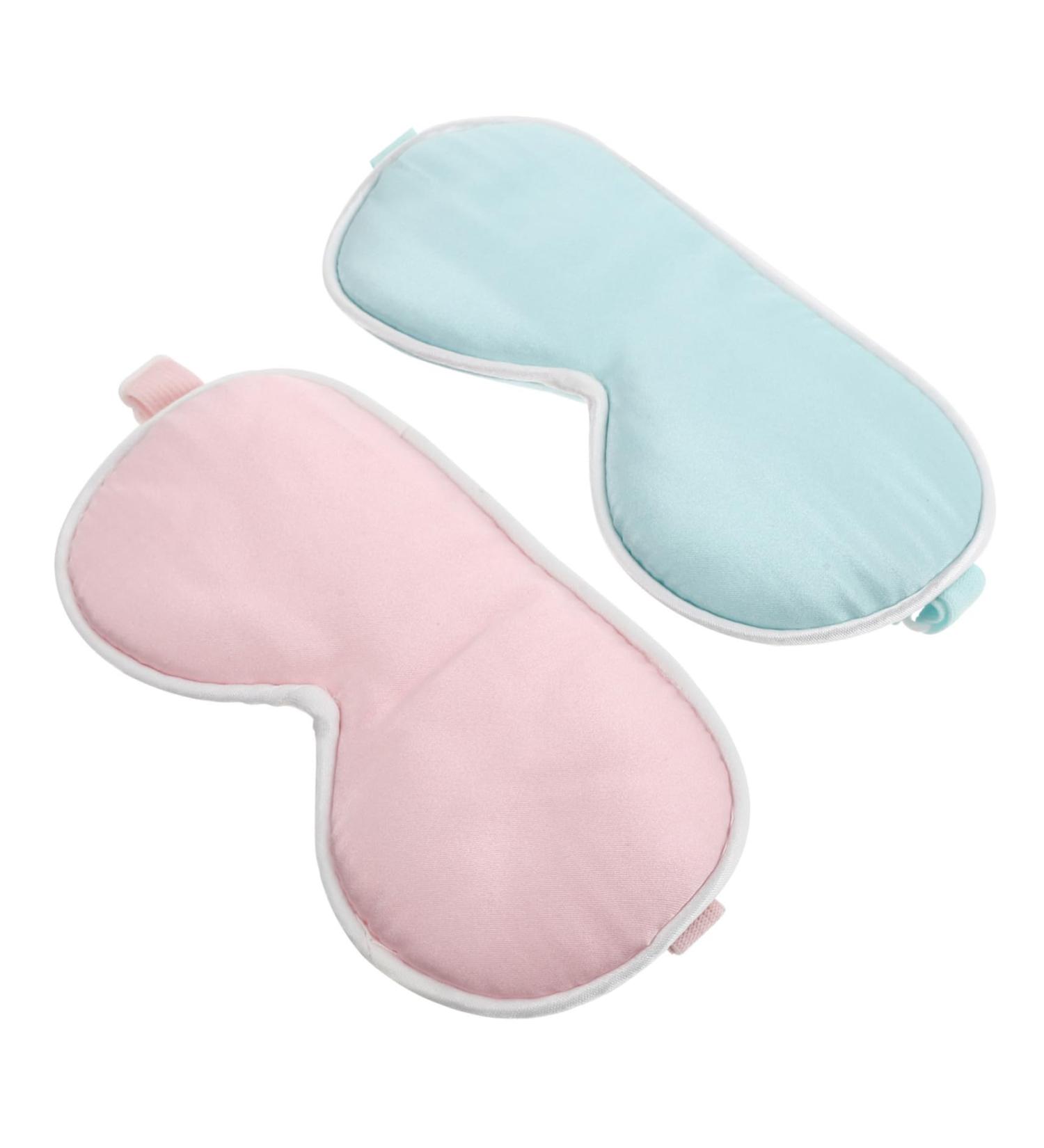 Hemoton Silk Eye Sleep Eye Cover - 2pcs Silk Blindfold for Travel and Nighttime Sleep - Buy Online on GoSupps.com