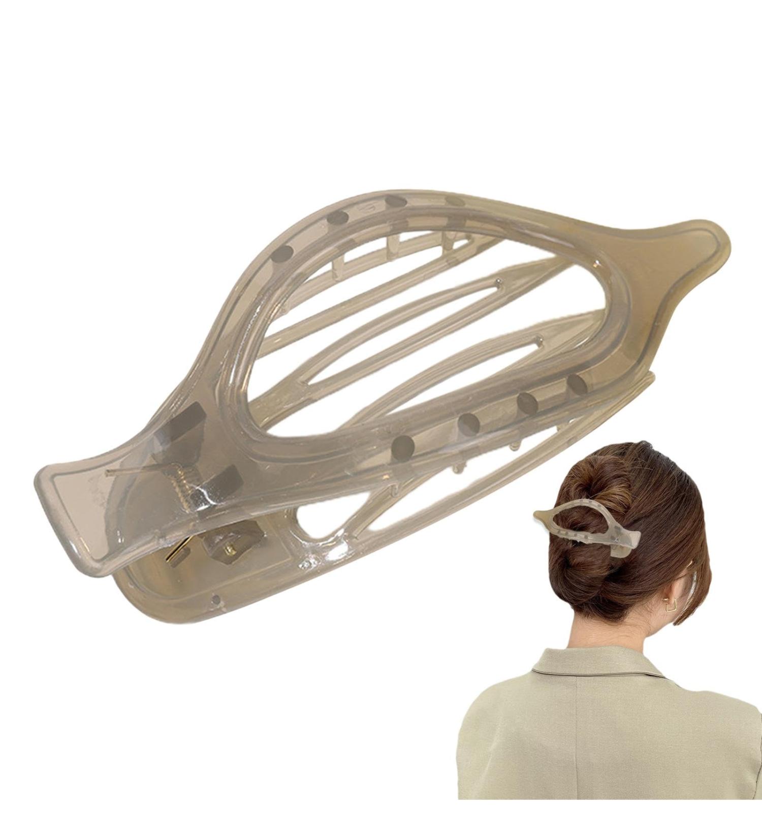 Large Duckbill Hairpin Long Hair Duckbill Hairpin Elegant Ponytail Clip for Thin Hair Decorative Long Styling Hairpins Large Translucent Shower Clip lightgrey - Buy Online on GoSupps.com