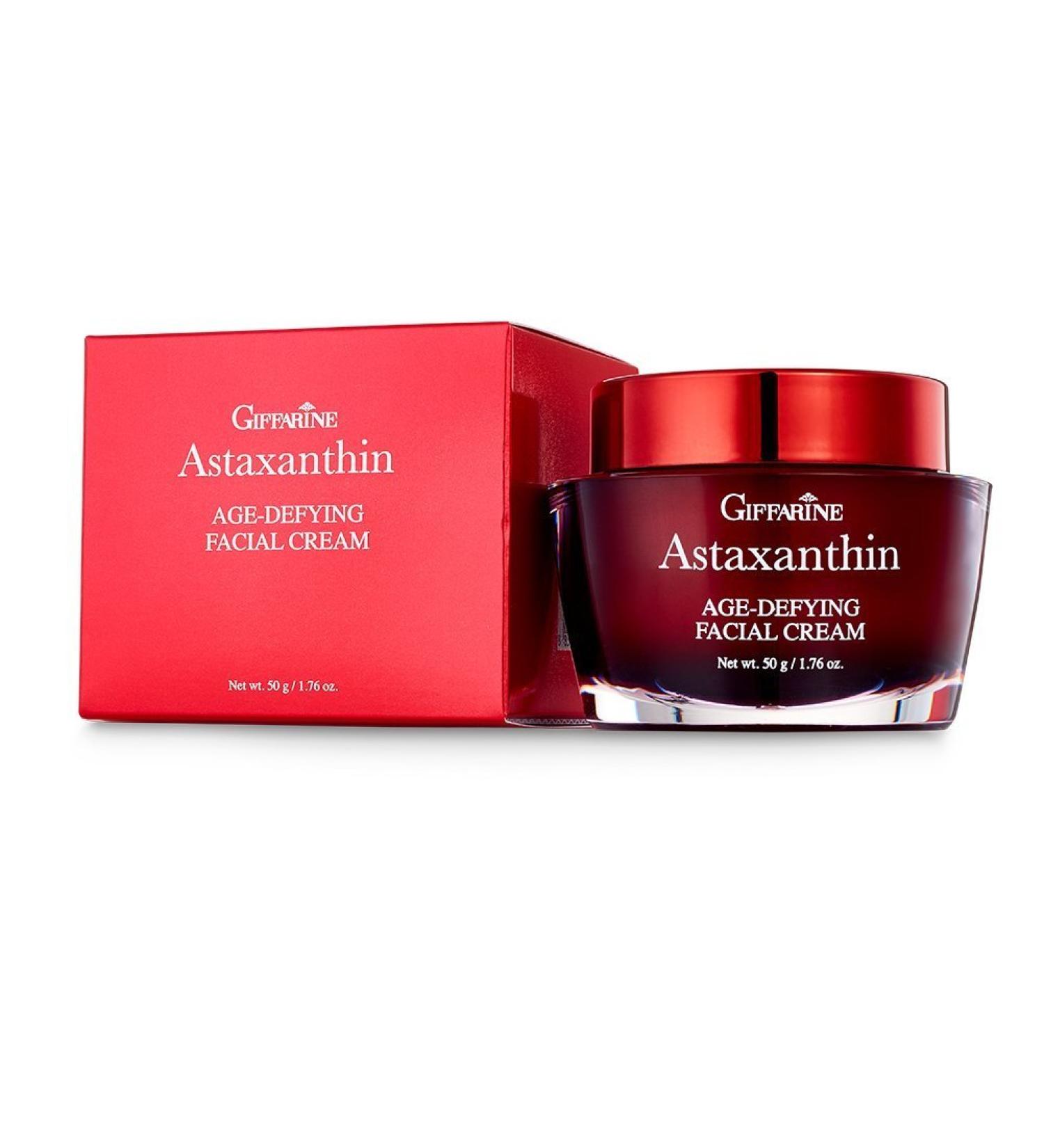 Astaxanthin Age-Defying Facial Cream - Anti-Aging Collagen & Hyaluronic Acid 50g | International Shipping - Buy Online on GoSupps.com