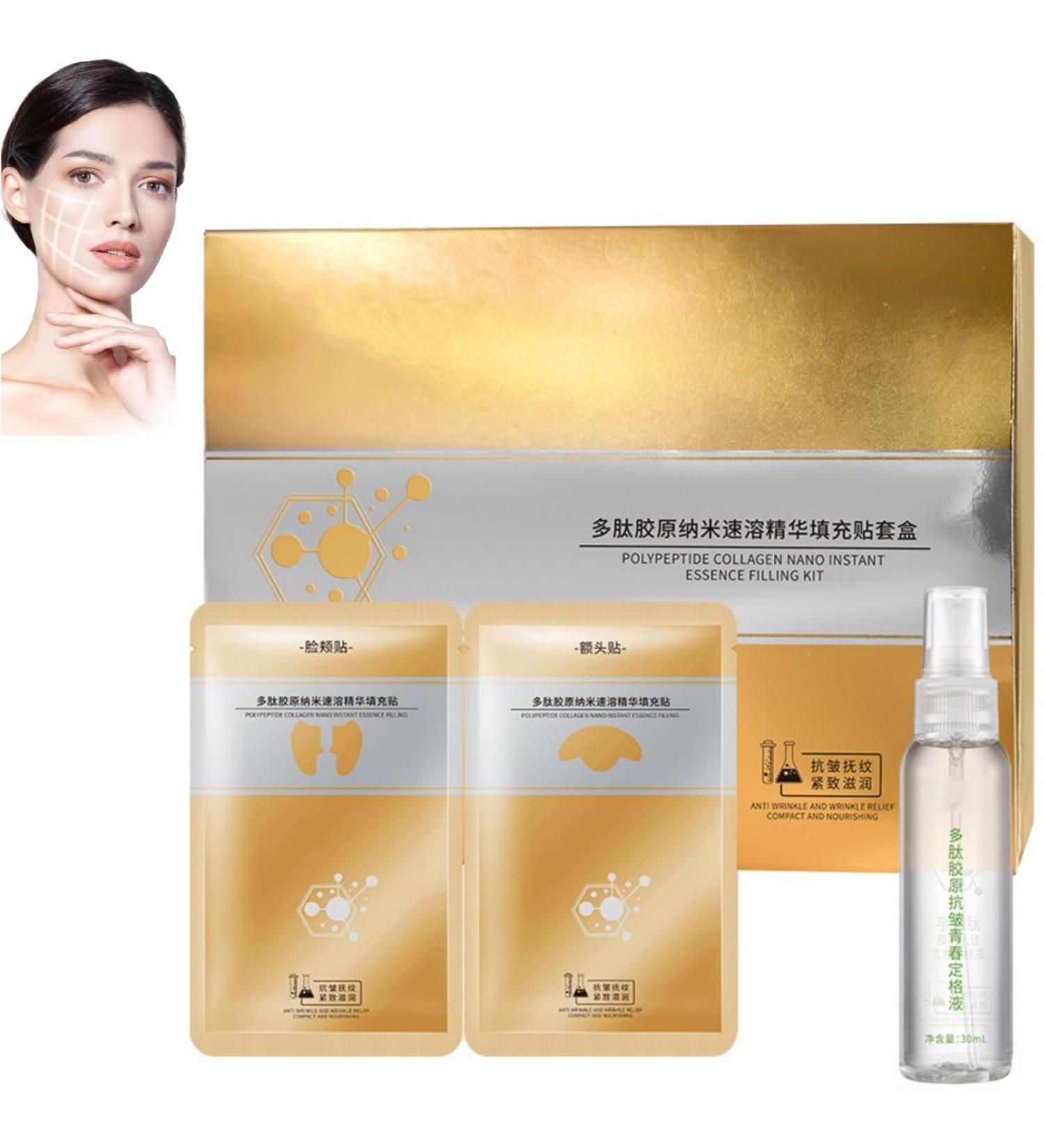 Spiral Peptide Deer Bone Collagen Essence Kit - Youthful Skin & Face Patch | International Shipping - Buy Online on GoSupps.com