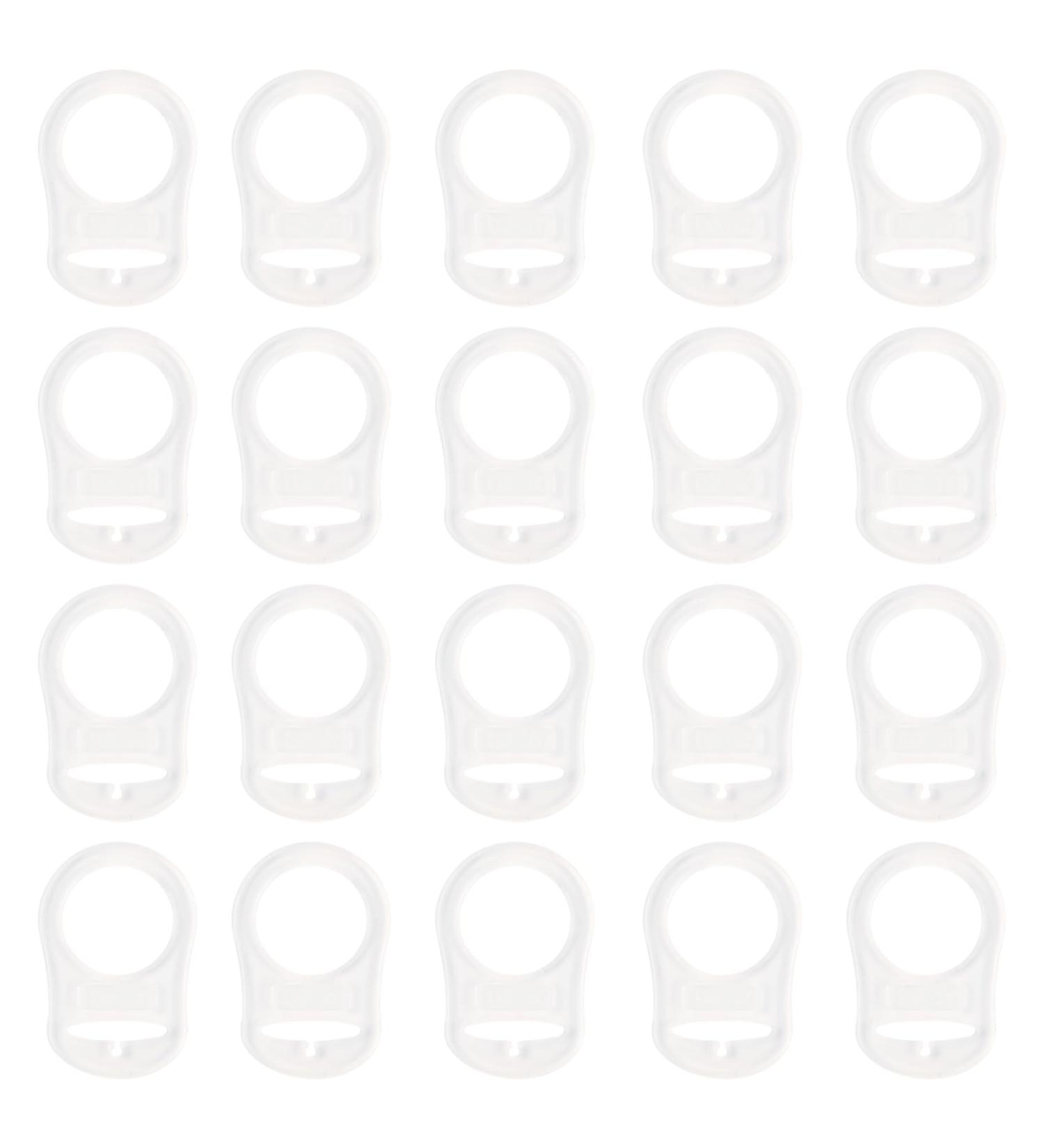 AUEAR 20 Pack Transparent Silicone Baby Pacifier Clips - Secure Baby Pacifier Holder for Easy Use - Buy Online on GoSupps.com