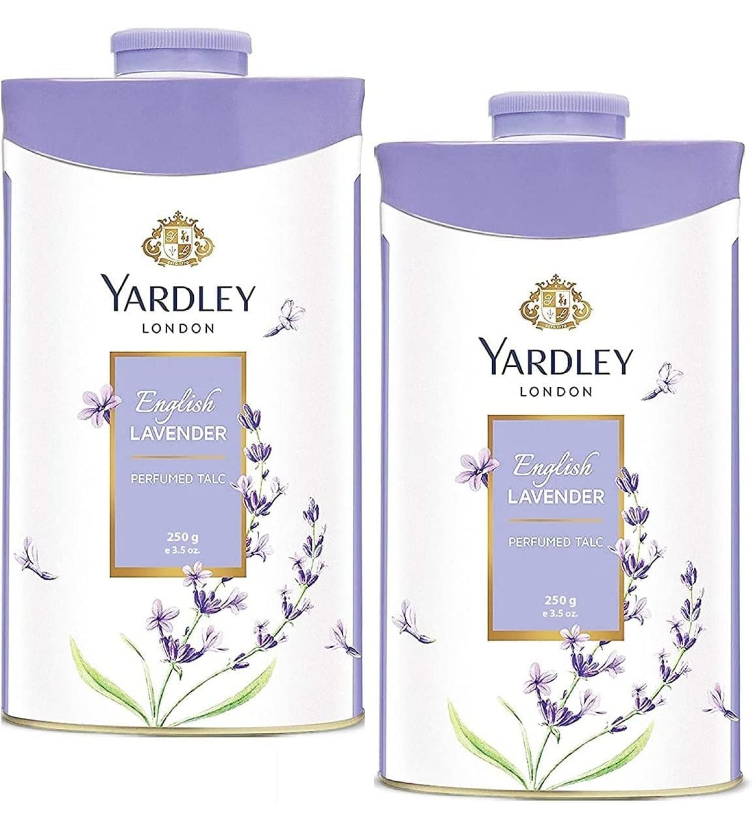 Yardley London Fresh Floral Fragrance Locked in a Fine & Silky Perfumed Talcum Powder (Yardley London English Lavender Pack of 2 250Gram) - Buy Online on GoSupps.com