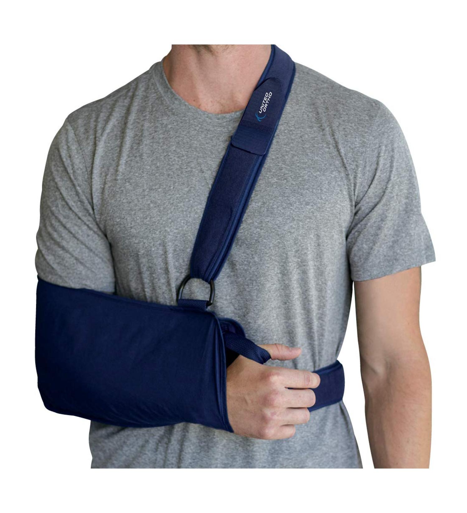United Ortho Deluxe Shoulder Immobilizer - Medium, Blue - Buy Online on GoSupps.com