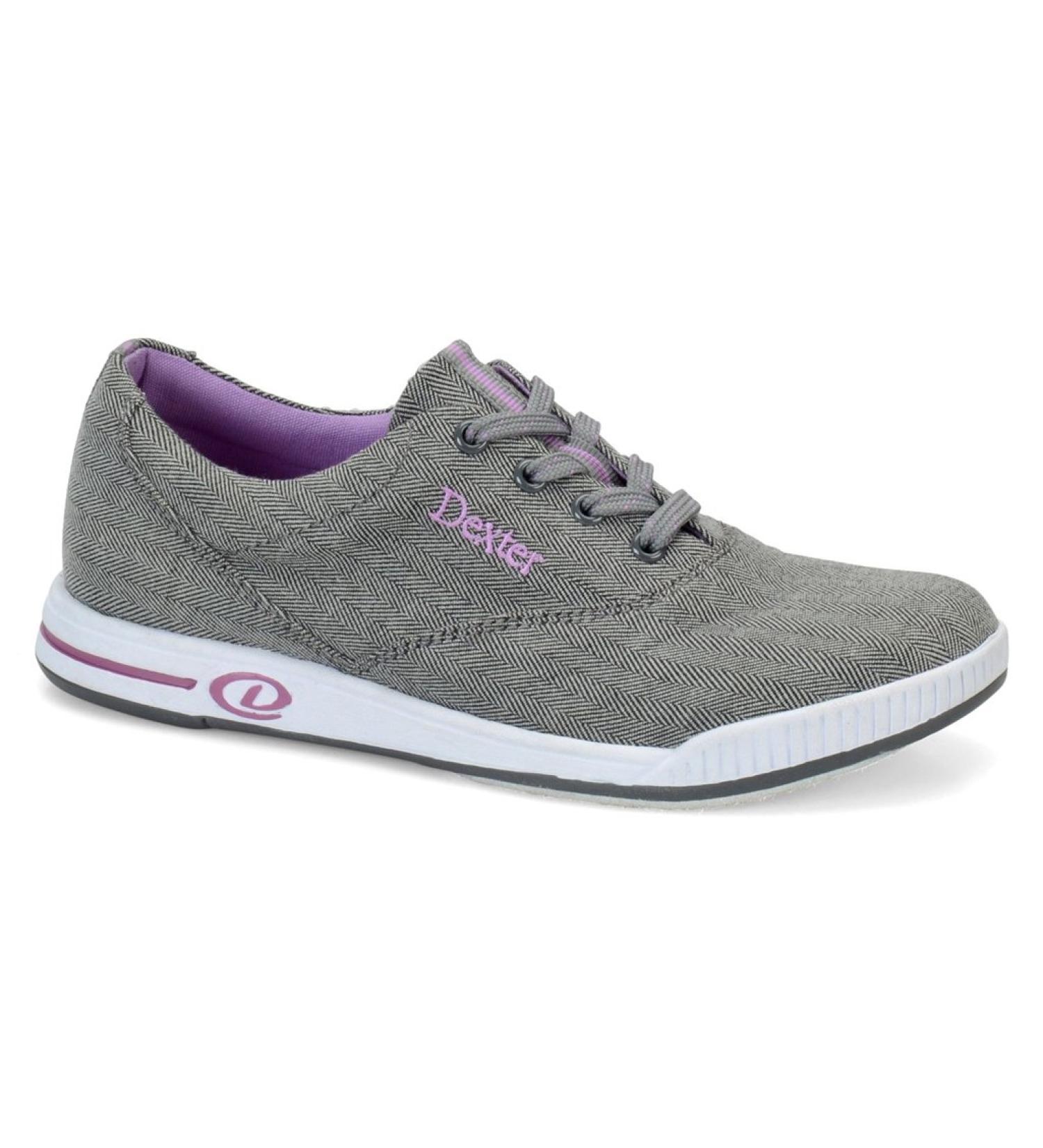Dexter Womens Kerrie Bowling Shoes Grey Twill 8