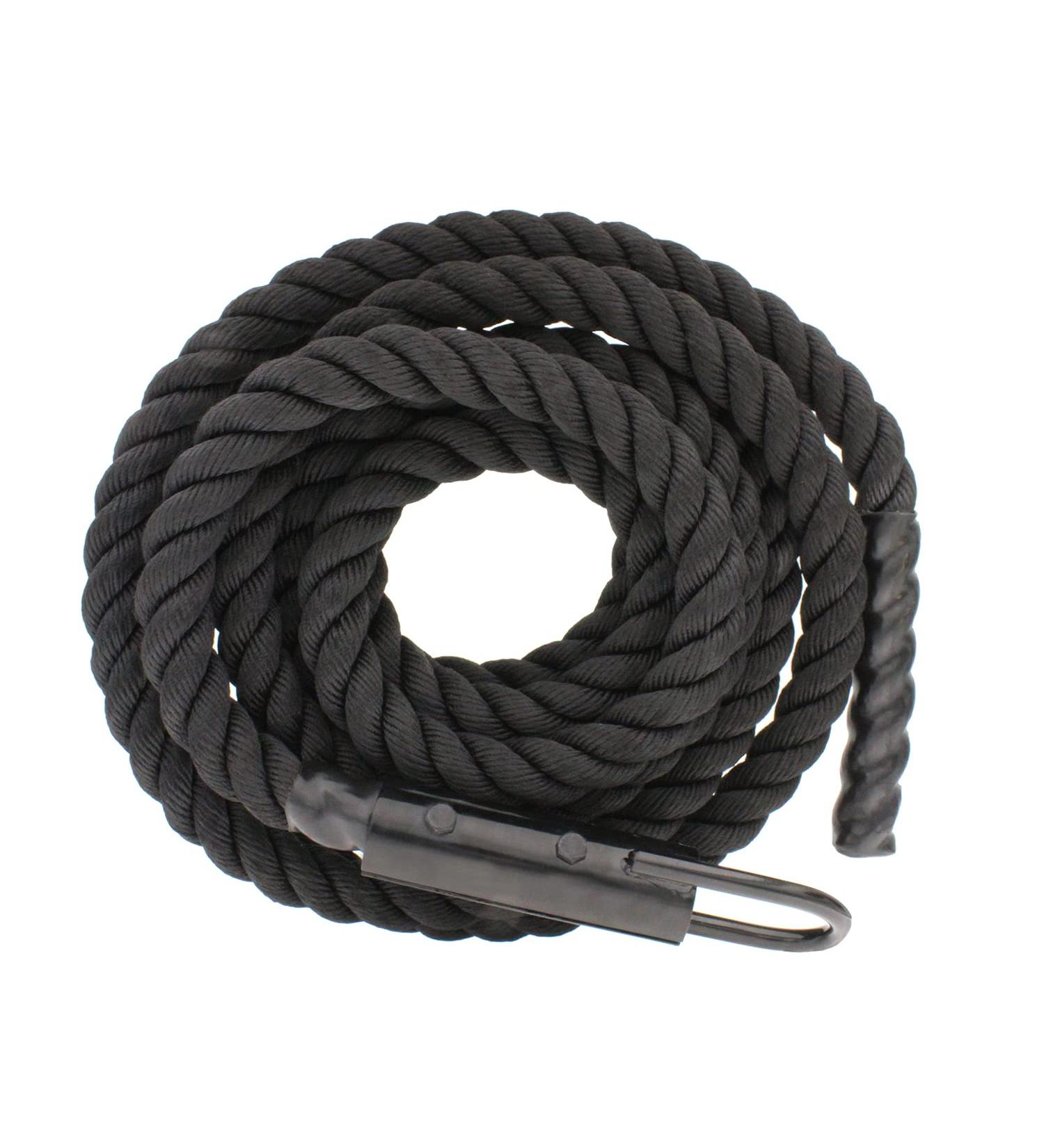 Get Out! 15ft Black Climbing Rope for Kids & Adults - Indoor/Outdoor Gym Exercise - Buy Online on GoSupps.com
