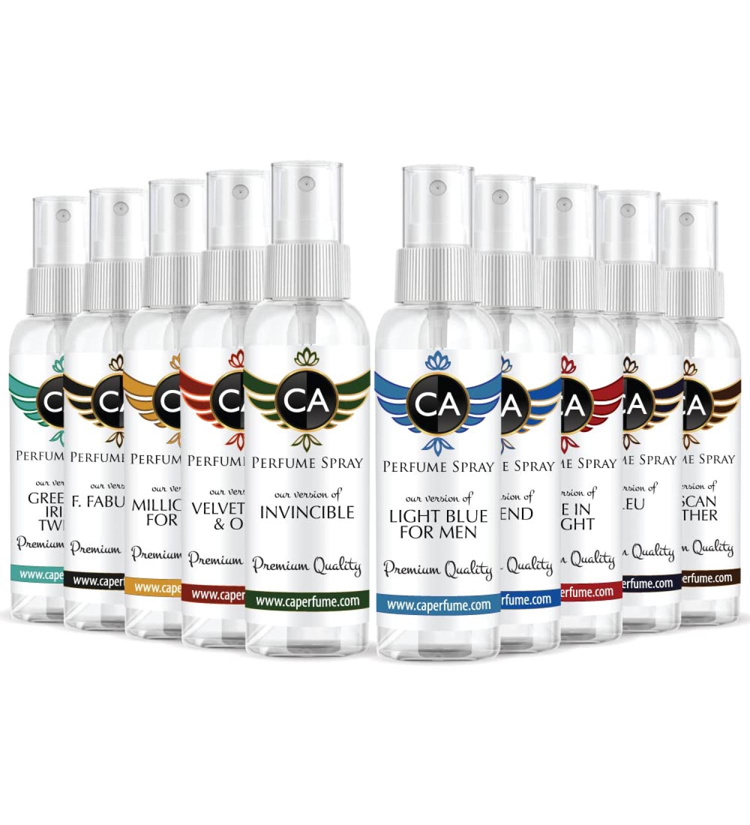 CA Perfume Spray Top 10 For Men In Spring (Greenish Irish Tweed + Invincible + Millionaire + Velvet Rose Oud + Fabulous + Tuscan Leather + Legend + Fire in Height + Bleu + Light Blue) Top 10 CA Perfume Spray For Men In April 2020 - Buy Online on GoSupps.com