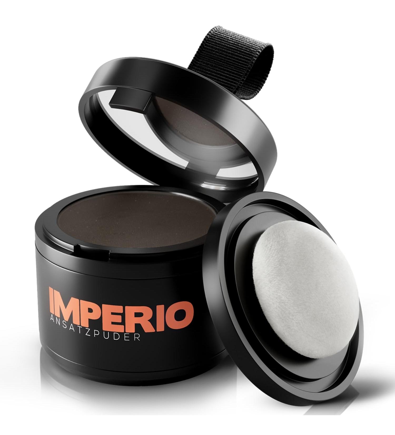 Imperio Powder - Waterproof Hair Concealer for Men & Women | Dark Brown 4G - Perfect Hair Makeup Solution - Buy Online on GoSupps.com