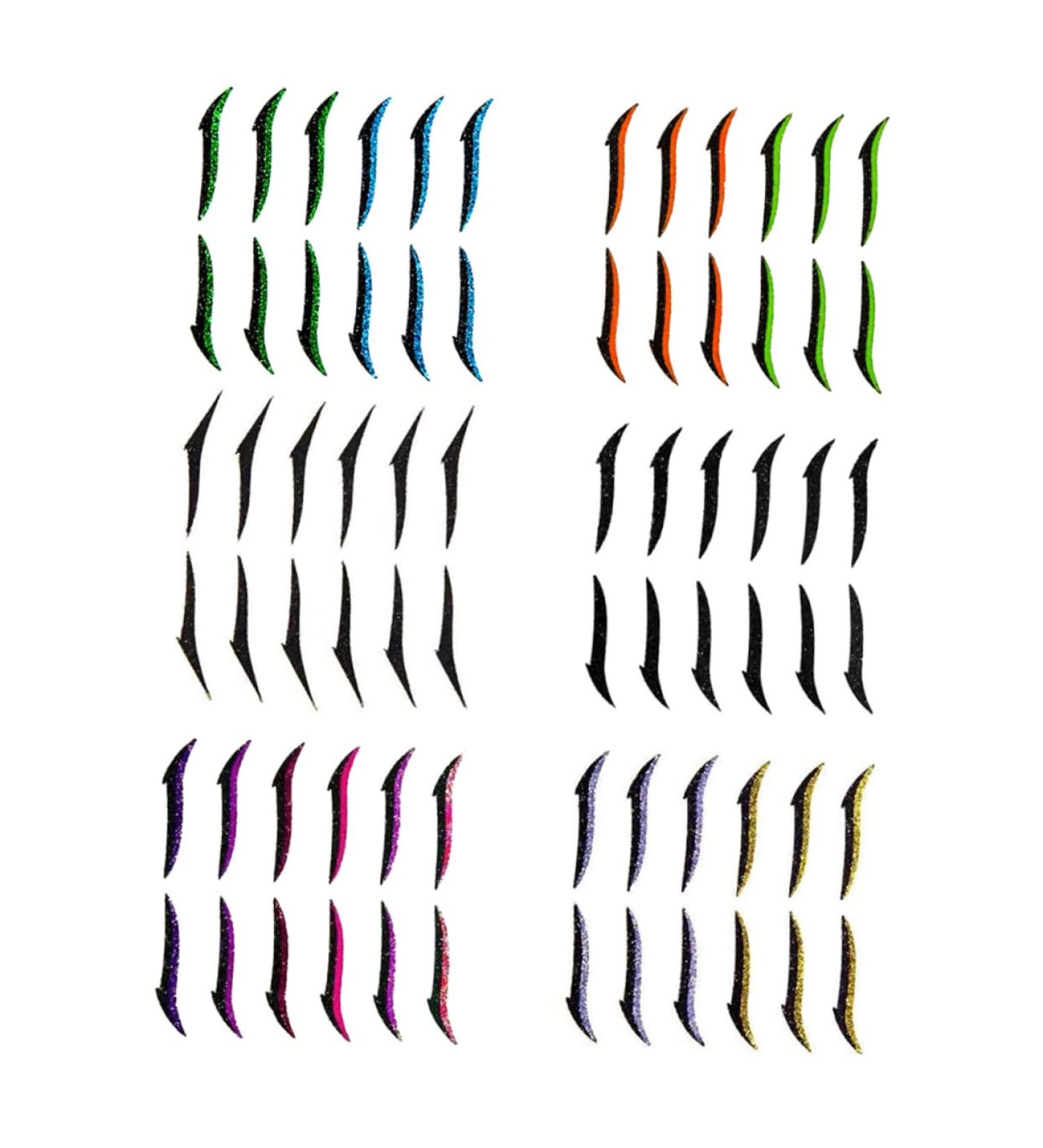 HAPINARY 6pcs Eyeliner Nasal Trimmers for Men Eye Line Strip Glitter Duct Tape Double Eyelid Tapes Plastic - Buy Online on GoSupps.com