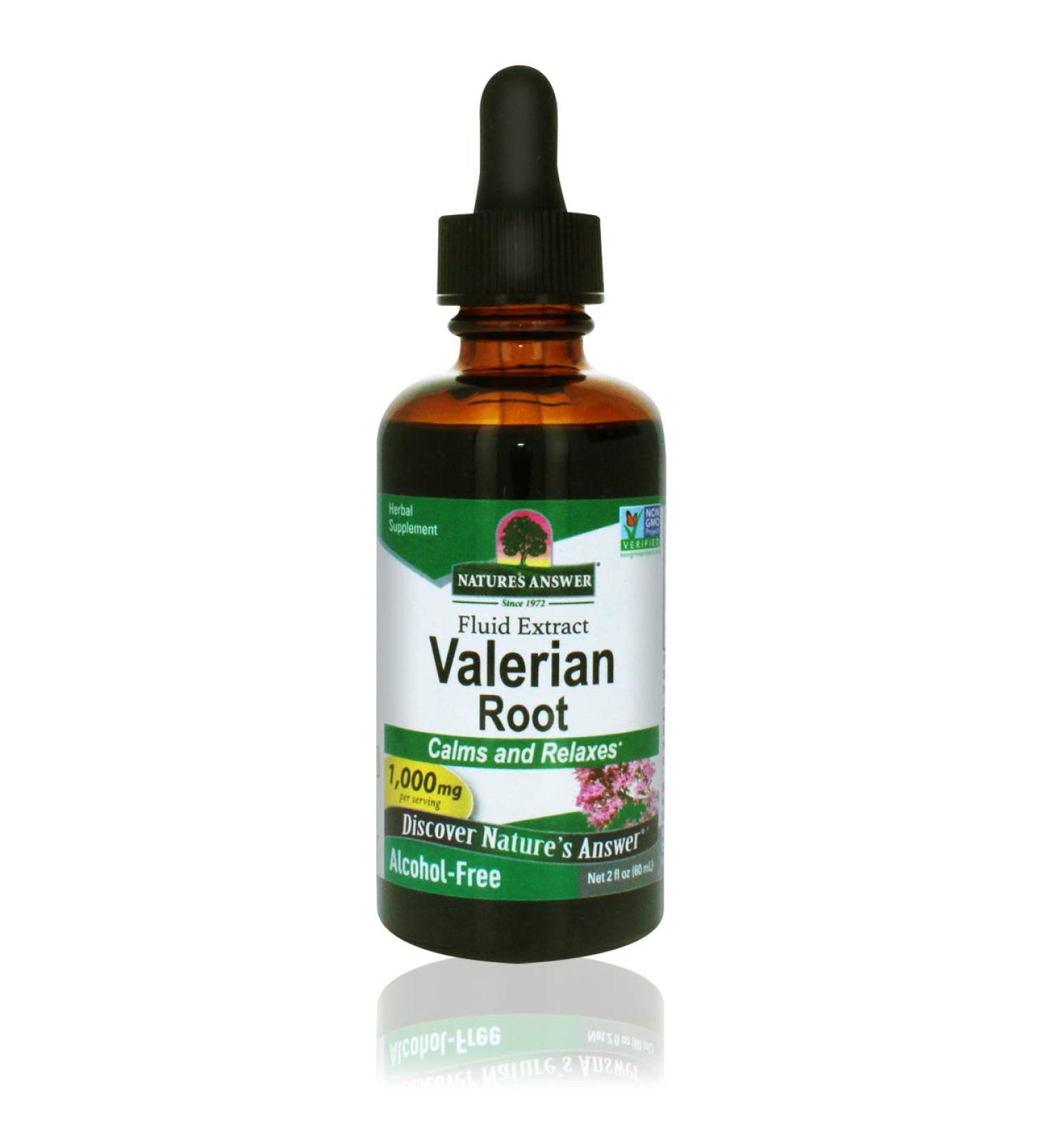Nature's Answer Alcohol-Free Valerian Root 2oz | Natural Sleep Aid & Stress Reliever - Buy Online on GoSupps.com