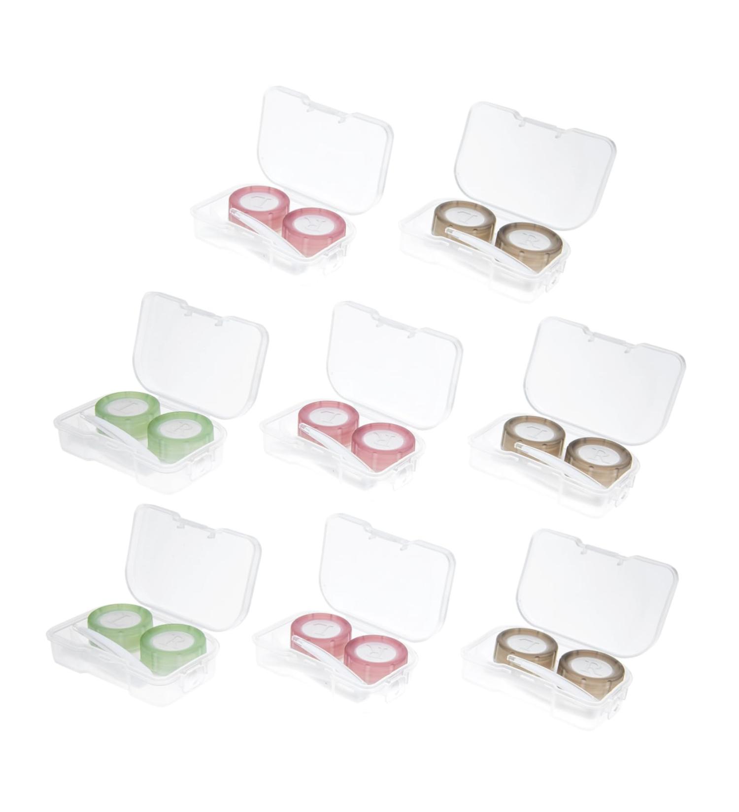 JECOMPRIS 8S Contact Lens Container with Tweezers & Pearl Case - Ultimate Contact Lens Carrying Bag for Color Contacts - Unisex Plastic Storage Solution - Buy Online on GoSupps.com