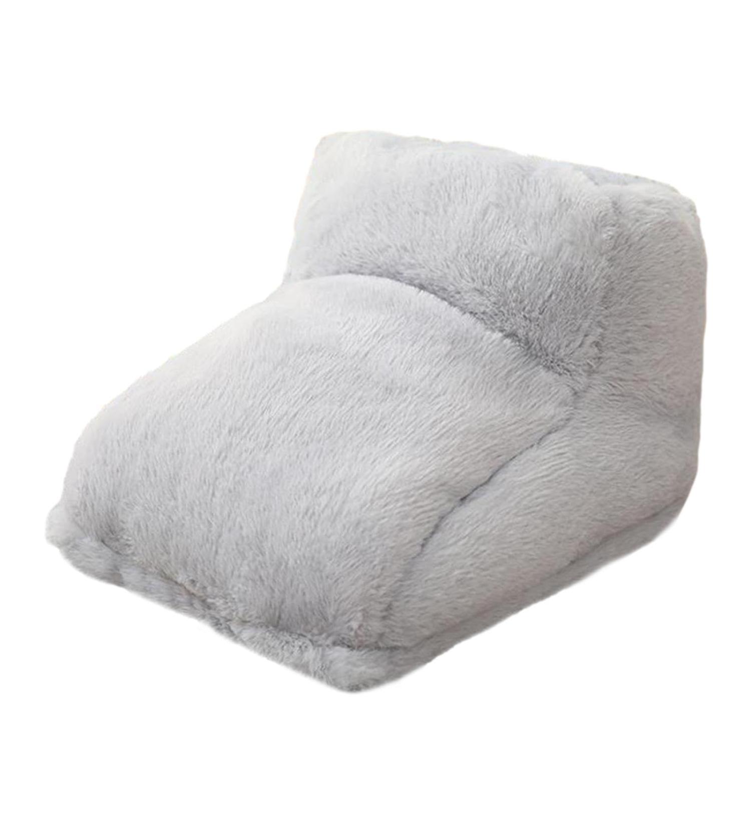 Electrical Foot Warmers - Soft Thickened Heating Pillow Non-Slip Full Size Foot Heater for Workplace & Winter Gifts - Cozy Gray - Buy Online on GoSupps.com