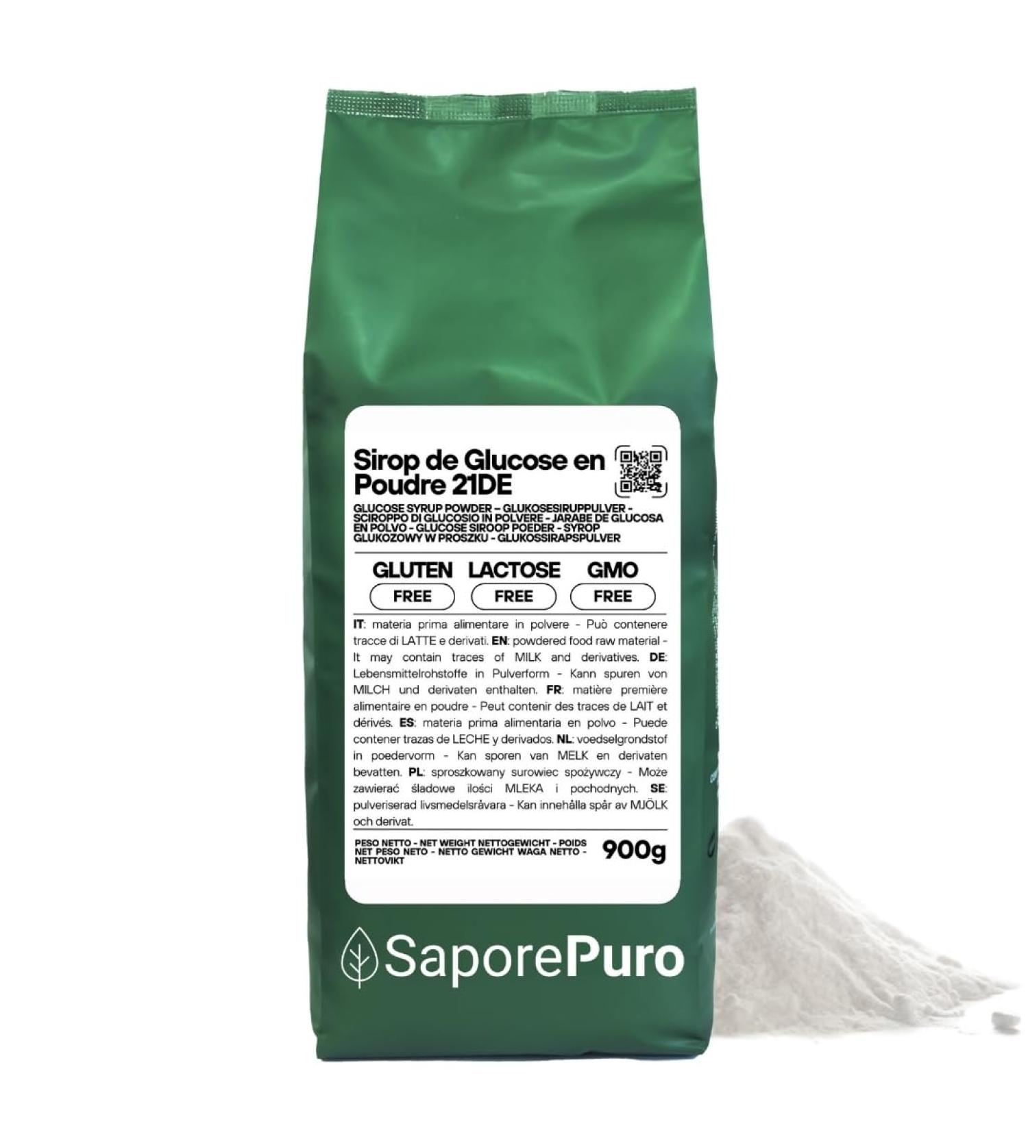 SaporePuro Glucose syrup powder 900g - ideal for desserts ice cream and sorbets - Buy Online on GoSupps.com