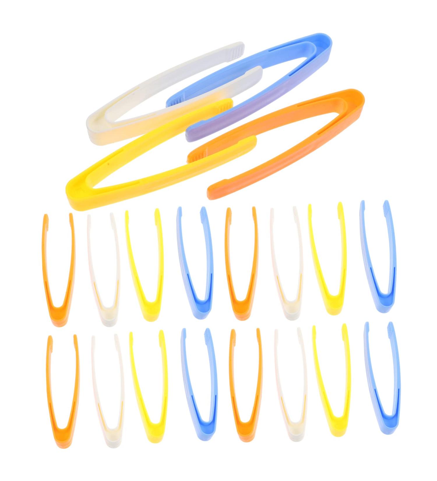 SAFIGLE 20pcs Plastic Tweezers for Kids - Short Hair Child Tweezers for Emergency Kit - Safe and Durable Accessories - Buy Online on GoSupps.com