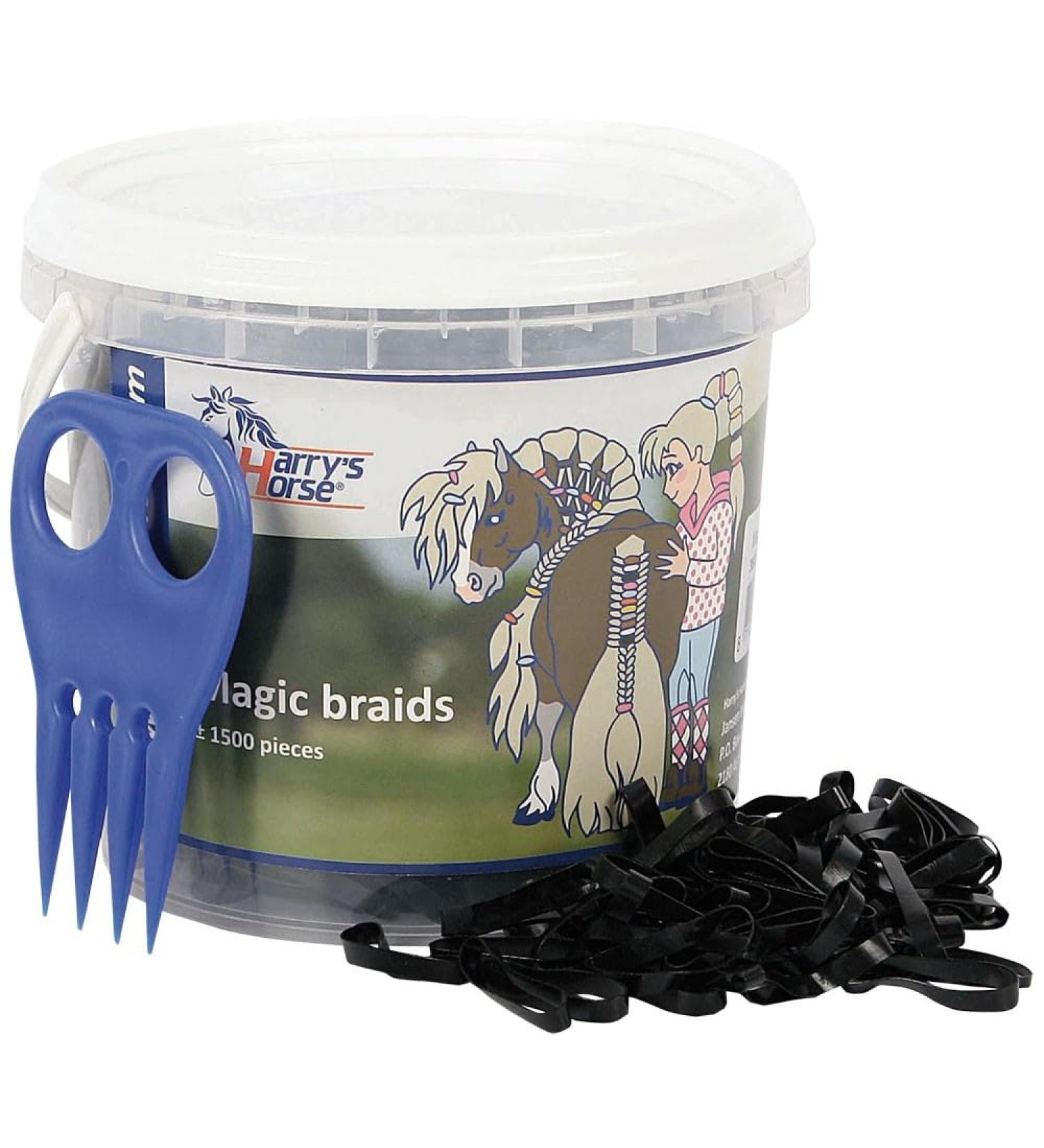Harry's Horse Magic Braids Pot Color: black