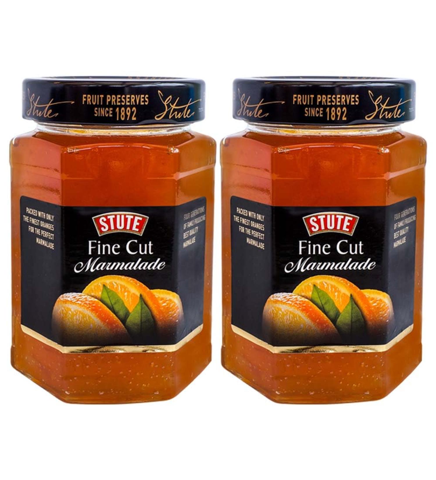 Stute 2 x 340g Fine Cut Orange Marmalade With Welari Thank You Card Fruit Jam Toast Sandwich Sweet Spread Cake Pie Topping (680g) (2pack) - Buy Online on GoSupps.com
