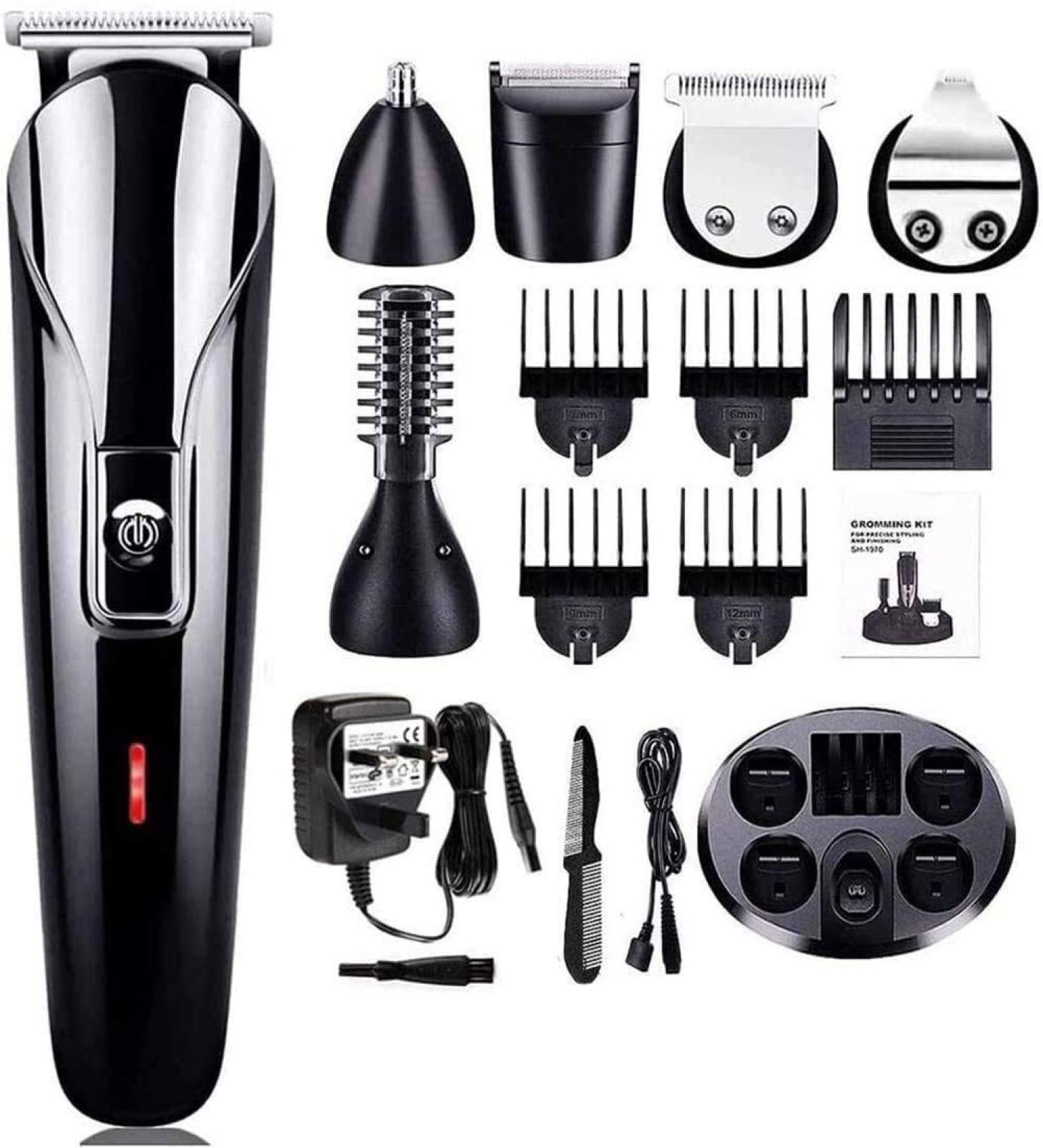 Buy KouRy Men's Hair Clipper - Professional USB Rechargeable Cordless Trimmer & Grooming Kit with LED Display - International Shipping Available - Buy Online on GoSupps.com