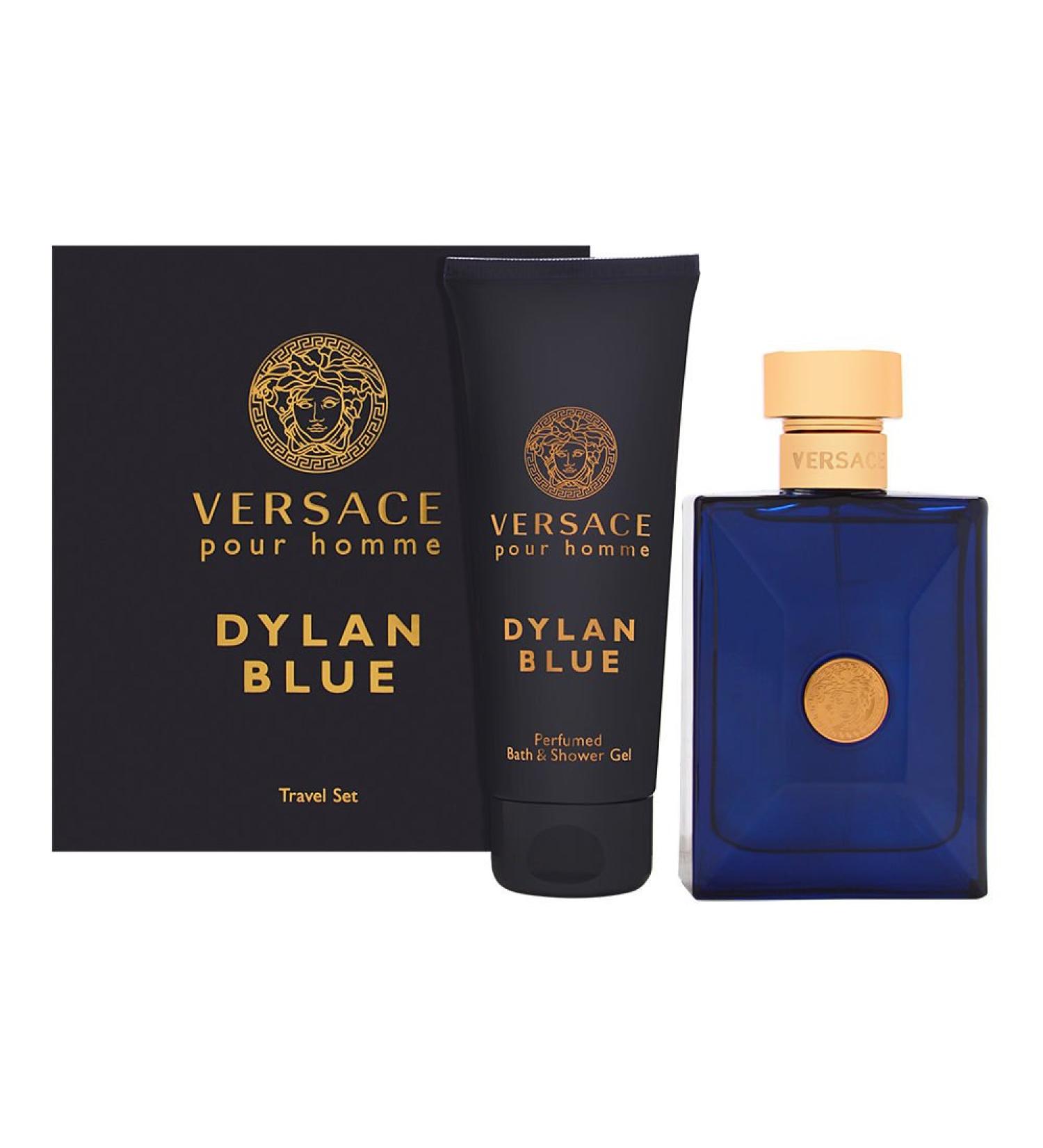 Versace Dylan Blue Men's Gift Set - 2 Piece (3.4oz Eau De Toilette, 3.4oz Eau De Perfume Spray, Bath & Shower Gel) - Buy Online on GoSupps.com