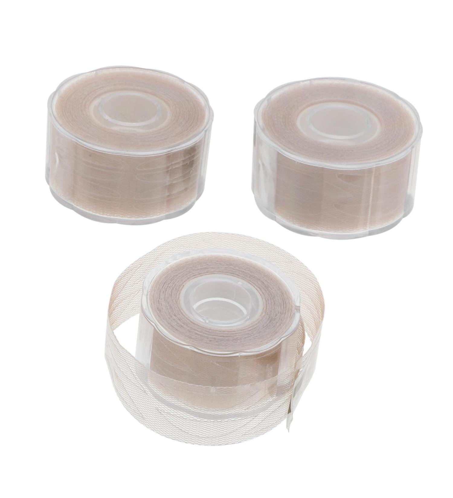 Beavorty 3 Rolls mesh double eyelid sticker eyelid strips eye tape for eyeshadow instant eye lift eye makeup tape double face tape Women double-sided tape woman cosmetic pvc tape roll - Buy Online on GoSupps.com