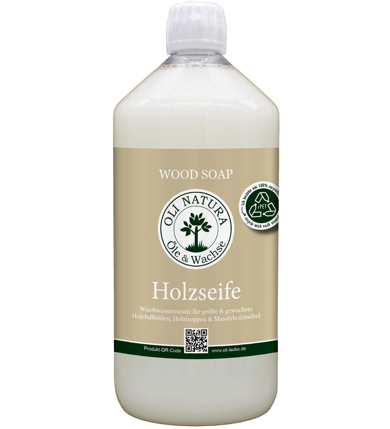 Oli-Natura Wood Soap 1L | Natural Cleaner for Oiled & Waxed Wood Surfaces | Ideal for Parquet Furniture & Stairs - Buy Online on GoSupps.com