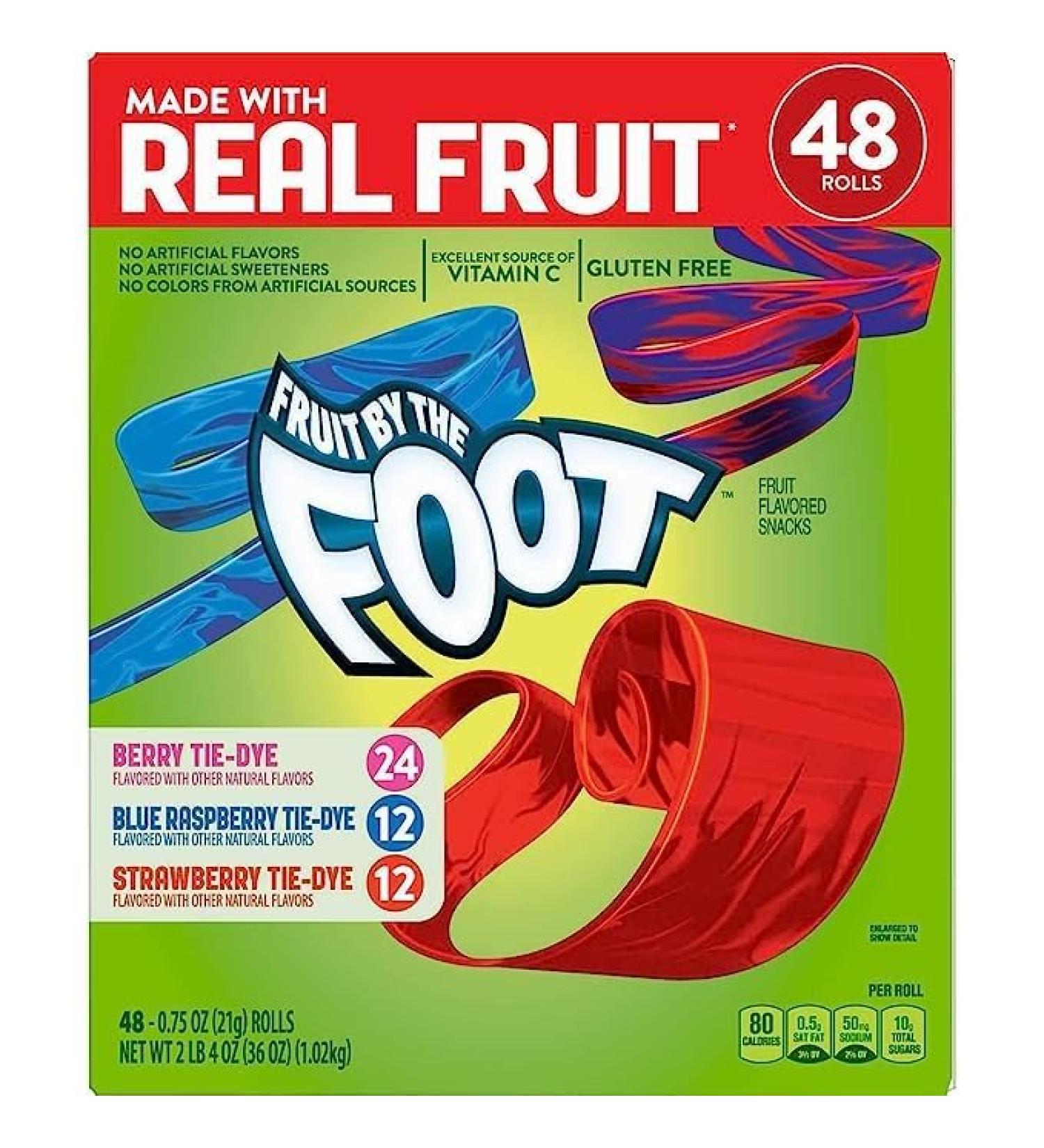 Buy Fruit By The Foot Variety Pack - 48ft American Chewing Candy | 24 Rolls + Heartforcards Shipping Protection - Shop Now! - Buy Online on GoSupps.com