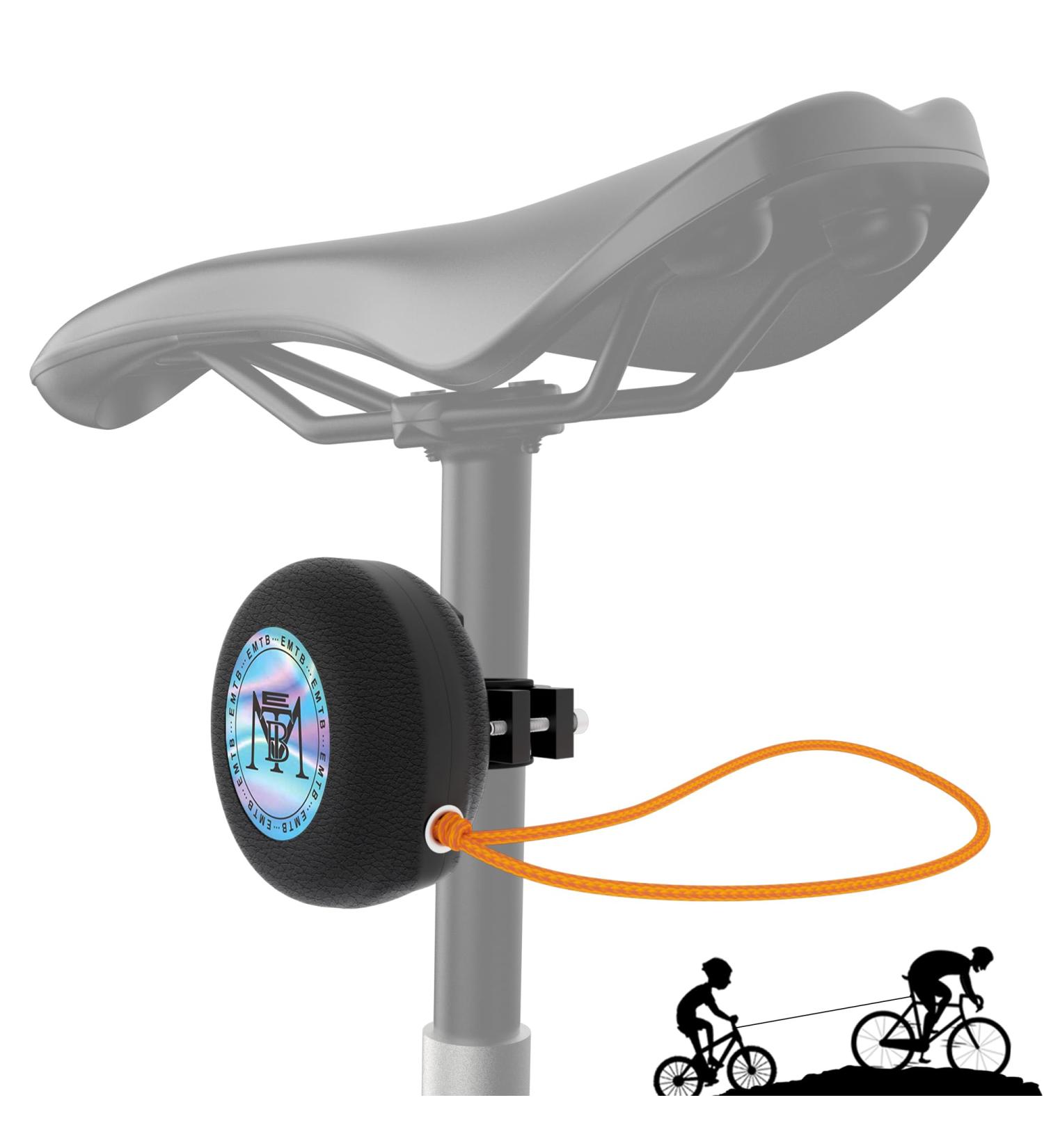 EMTB Bicycle Tow Rope | Self-Inserting Towing System for Racing MTB & E-Bikes | 120kg Load Capacity (Orange-02) - Buy Online on GoSupps.com