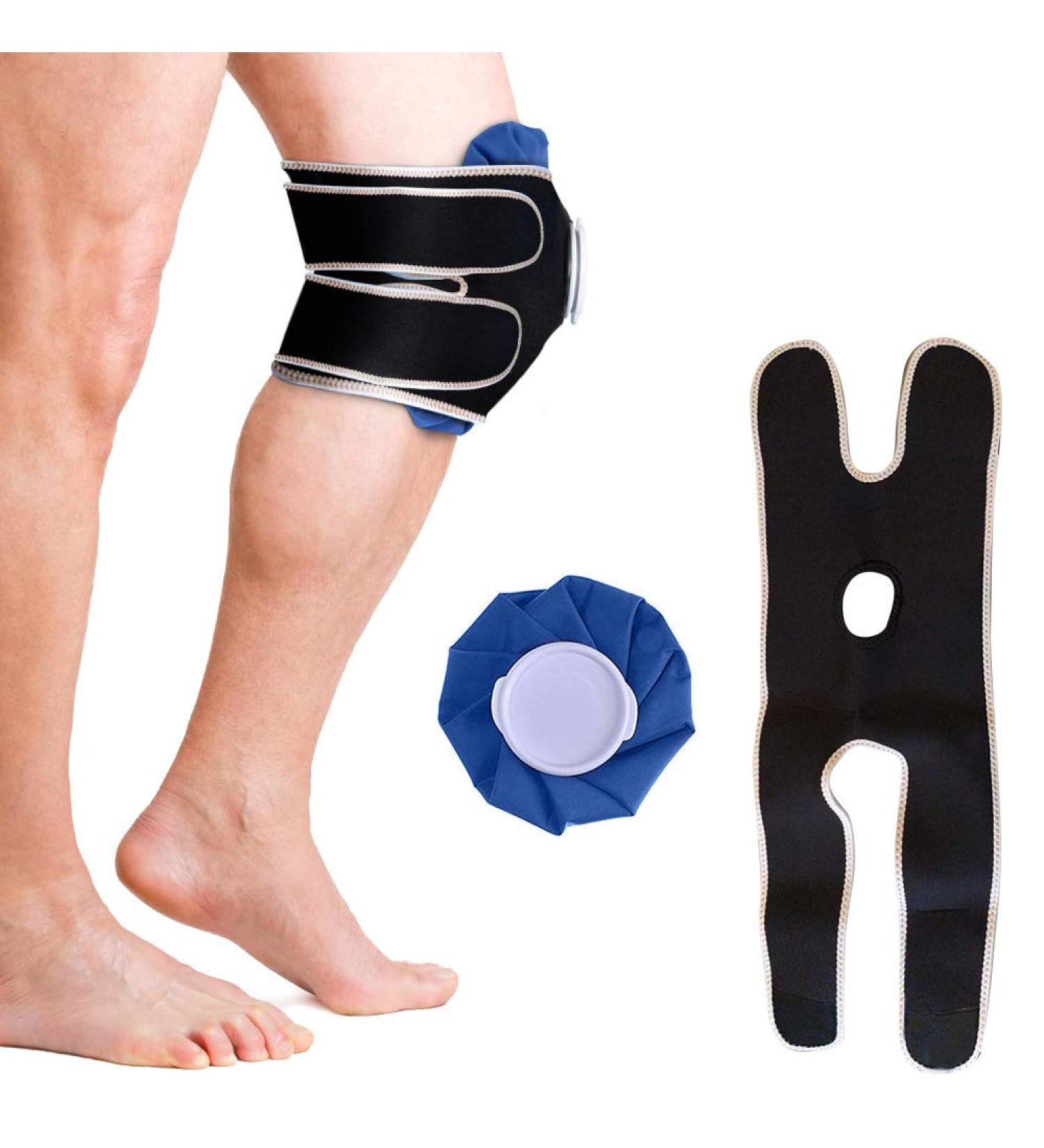 Doctor Developed Knee Ice Pack & Hot/Cold Therapy Wrap with Support Brace - Buy Online on GoSupps.com