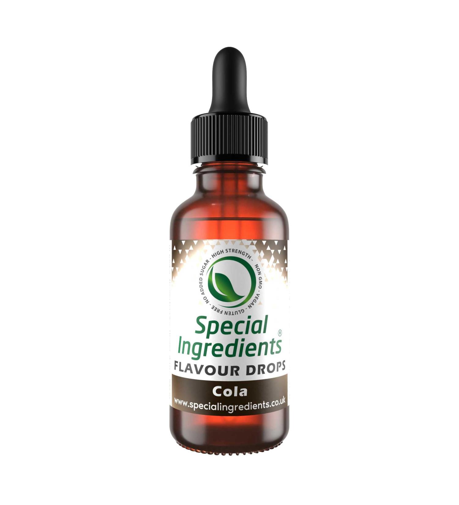 Cola Flavour Drop 30ml - Highly Concentrated Vegan Non-GMO Gluten Free Food Flavouring - Buy Online on GoSupps.com