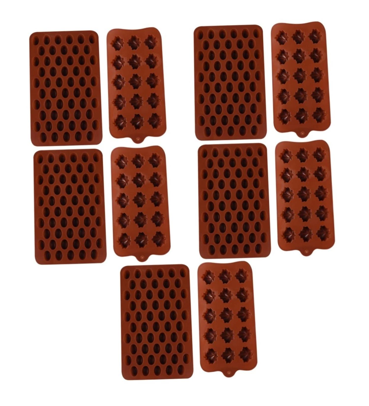 Alipis 10 Pcs Chocolate Mold Cookie Baking Soap Mold Silicone Lollipop Mold Muffin Silicone Molds Pudding Kitchen Frying Mould Ice Cube Trays Chocolate Baking Mold Ice Cubes Fondant Mold - Buy Online on GoSupps.com