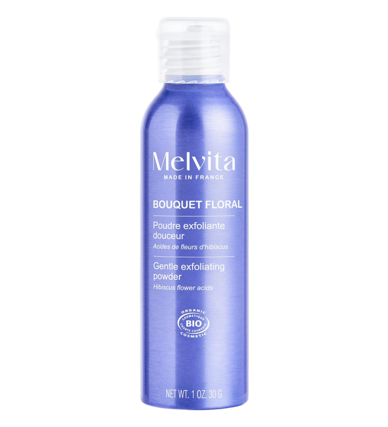 Melvita - Poudre Exfoliante Douce - Bouquet Floral - Teint clatant Extraits de Fleurs - Pour Tous les Types de Peau - 30 g - Buy Online on GoSupps.com