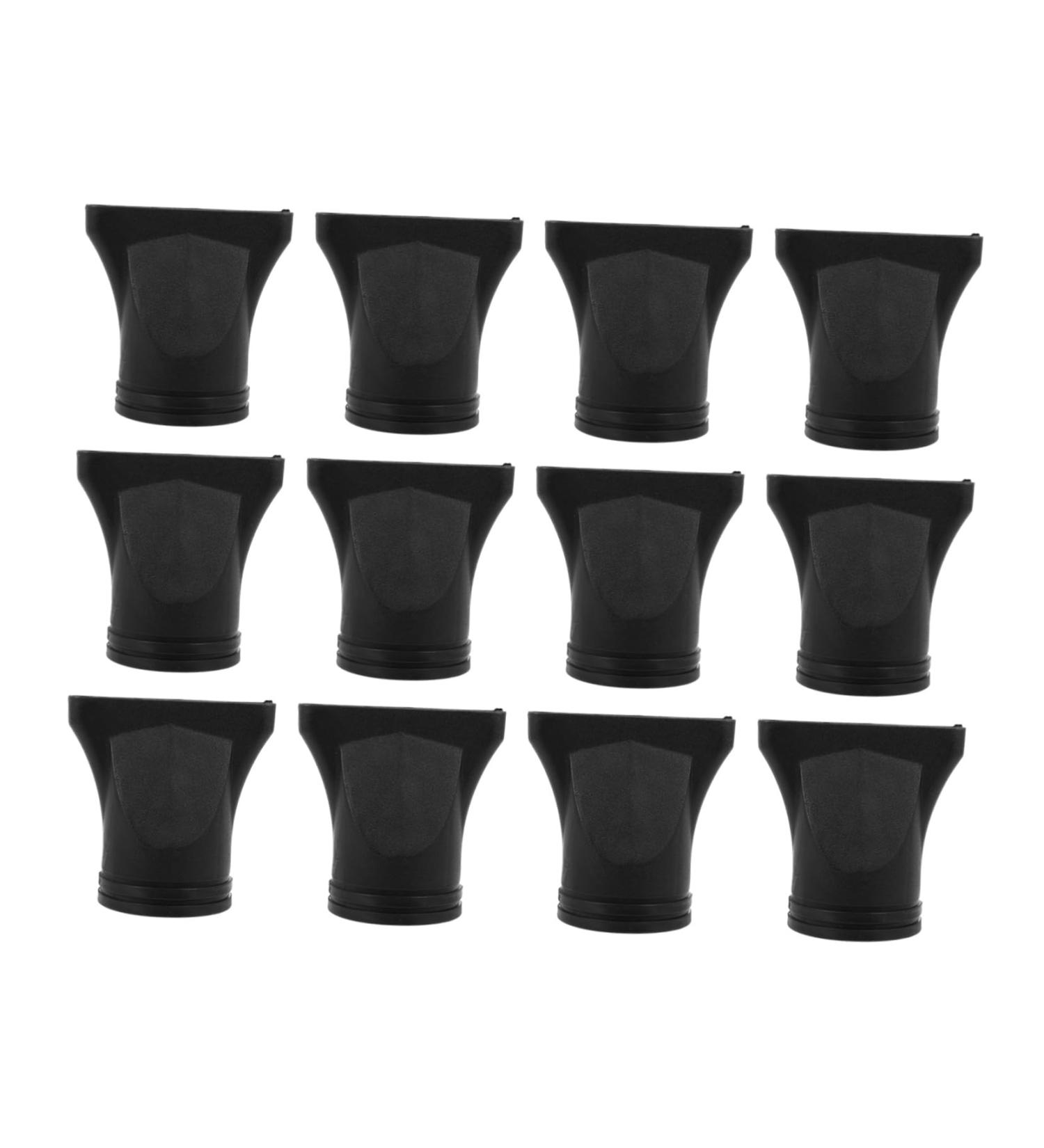 BIUDECO 12pcs Hair Dryer Air Collector Hairdressing Tool Hair Styling Nozzle Diffuser Hairdryer Black - Buy Online on GoSupps.com