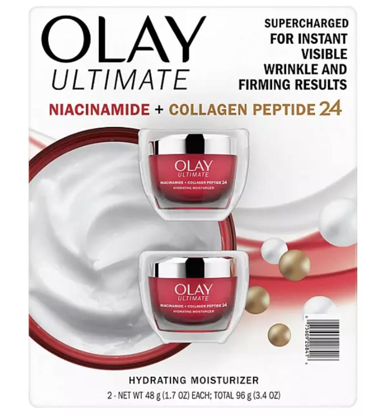 Buy Olay Ultimate Niacinamide + Collagen Peptide 24 Hydrating Moisturizer (1.7 oz 2 pk) - International Shipping Available - Buy Online on GoSupps.com