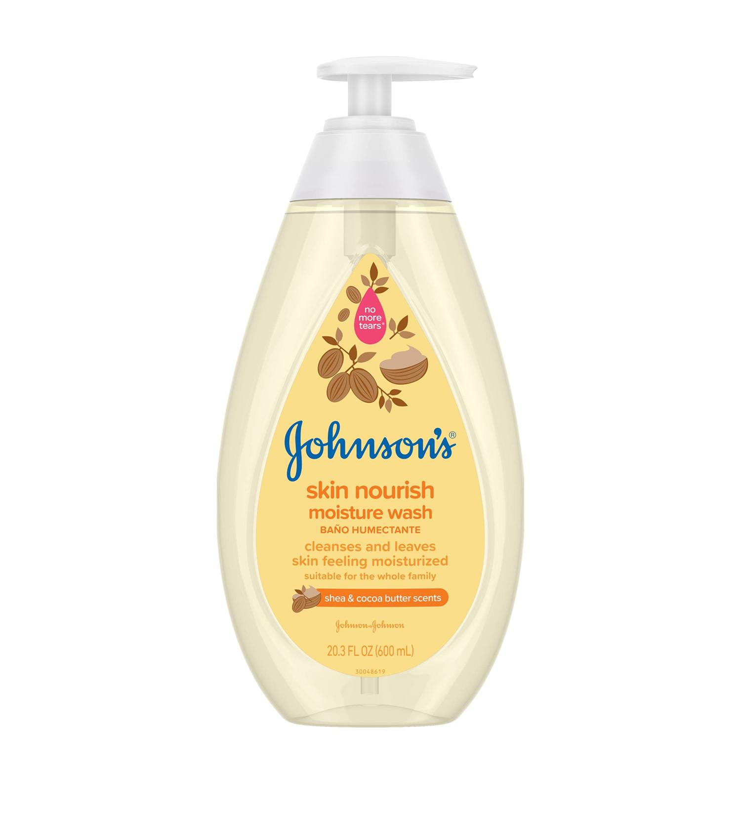 Johnson's Skin Nourishing Moisture Baby Body Wash with Shea & Cocoa Butter | Hypoallergenic & Tear Free | 20.3 fl. oz - Buy Online on GoSupps.com