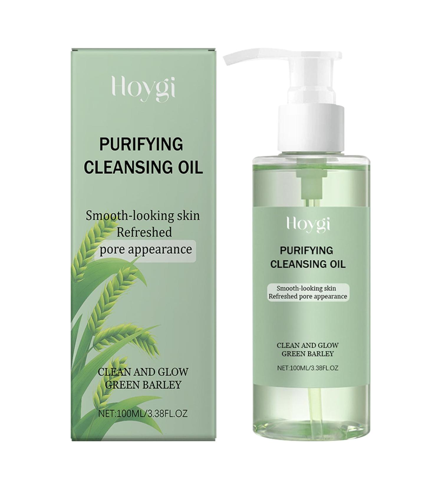 Huile nettoyante Cleansing Oil en profondeur au bl et aux herbes vertes huile demaquillant visage d maquillant doux pour tous types de peau | Hydrate et apaise | 100 ml - Buy Online on GoSupps.com