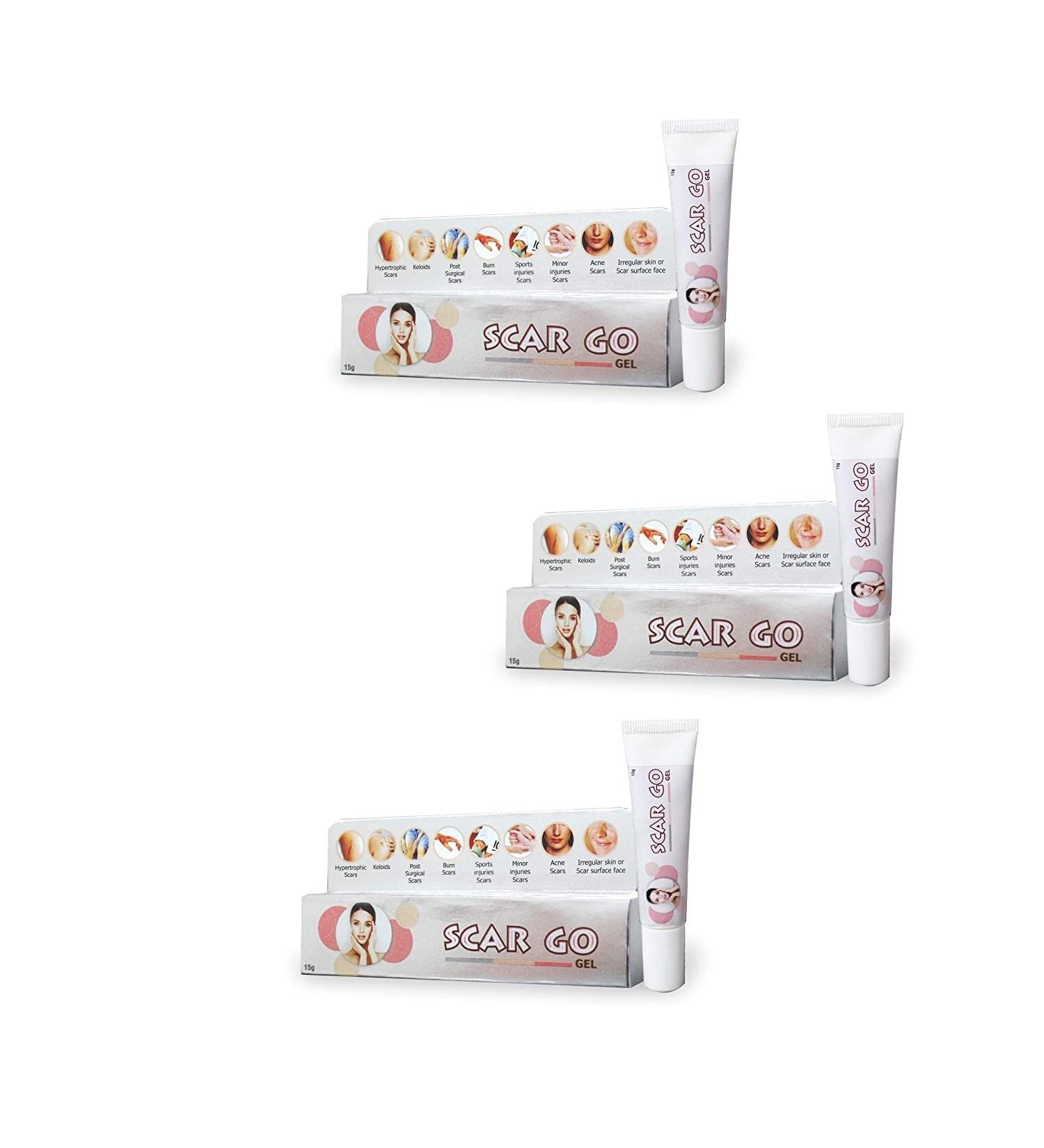 Harsha Gel for Scars, Acne, and Sports Injury - 15 GM (Pack of 3) - All Skin Types - Buy Online on GoSupps.com