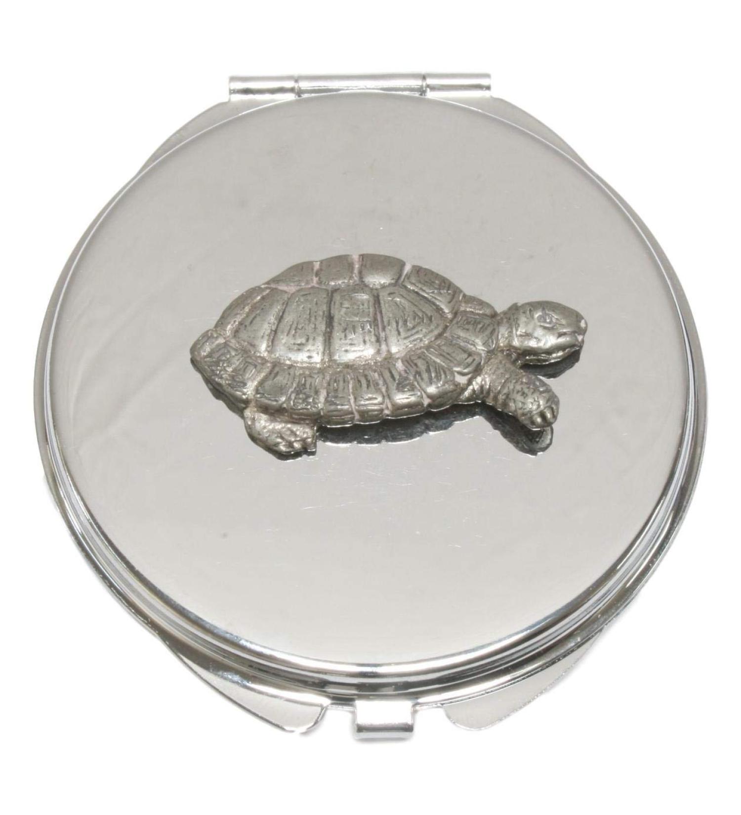 Tortoise Compact Mirror Handbag Gift With Free Engraving 374 - Buy Online on GoSupps.com