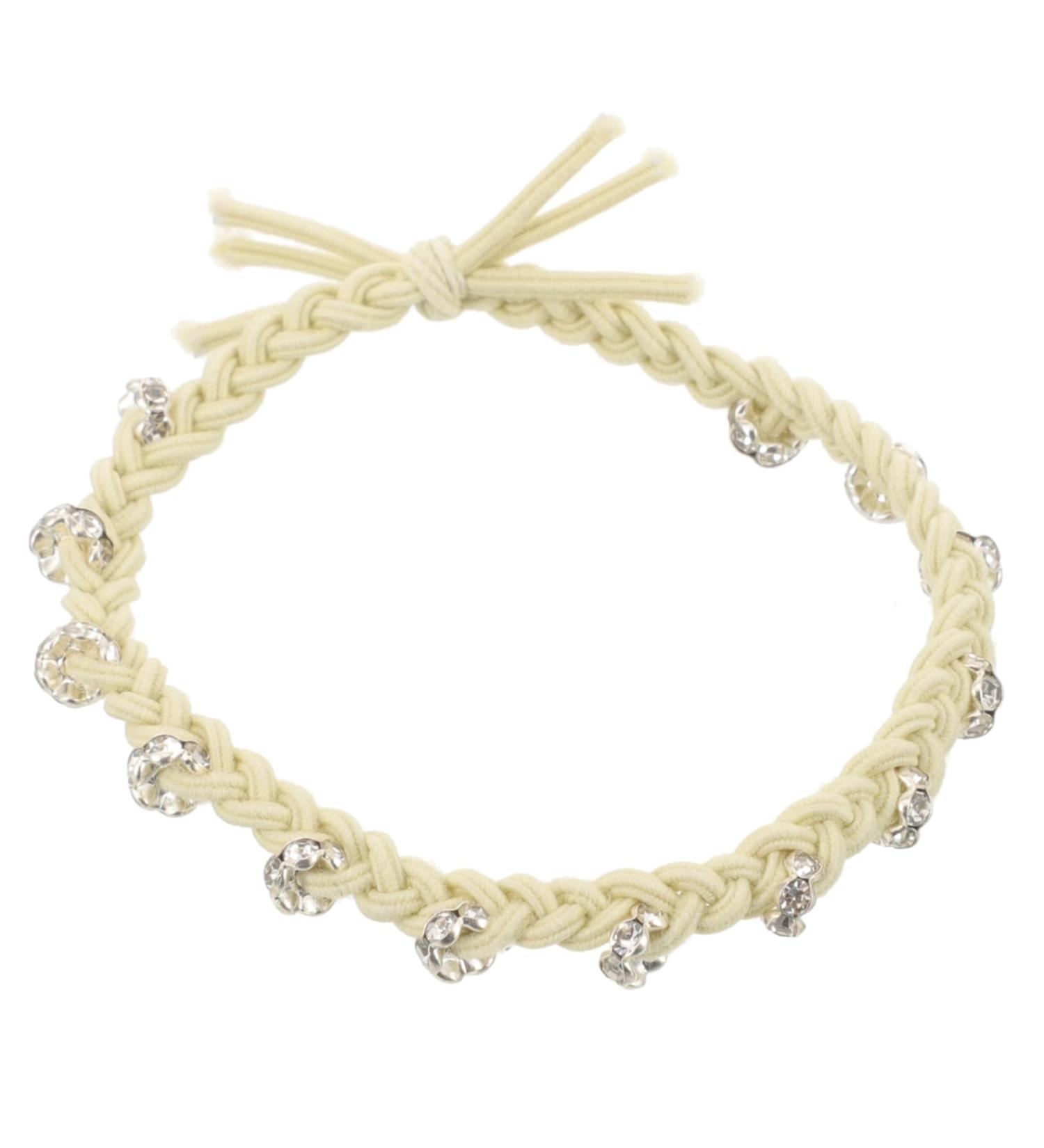 FRCOLOR Diamond-encrusted Colorful Twist Hair Rope Pearl Hair Clips Rhinestone Hair Ties Stretchy Hair Bands Rhinestone Hair Clips Tiara Fabric + Diamond Miss Decorate Elastic - Buy Online on GoSupps.com