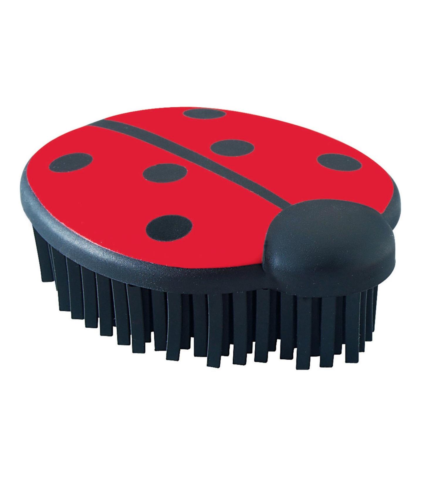 HUNTER Ladybug brush flexible rubber bristles for removing animal hair 10 cm
