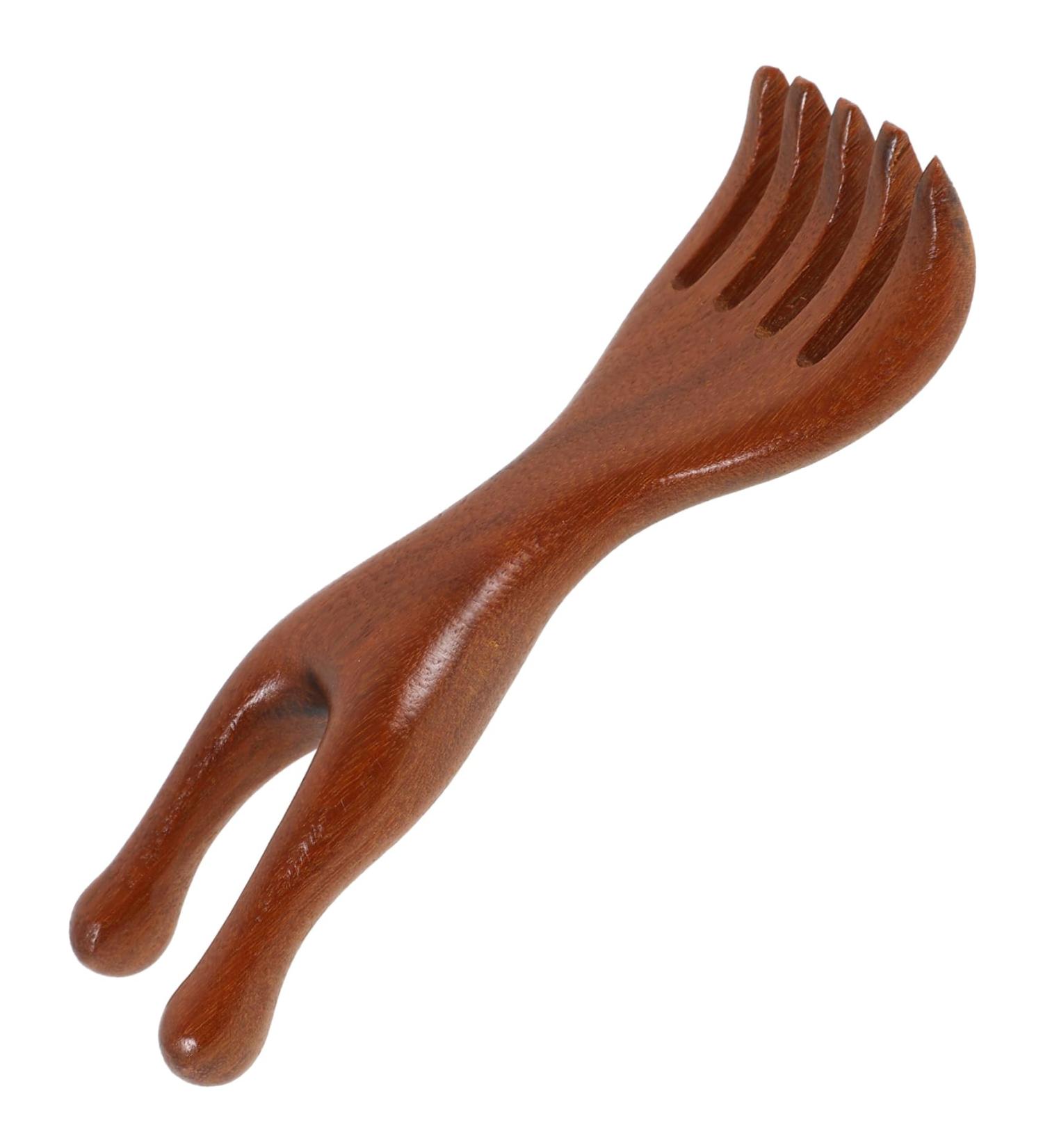 Frcolor Broad Tooth Wooden Comb Scalp Massage Tool for Men | Best Scalp Nursing Comb for Hair Care - Buy Online on GoSupps.com