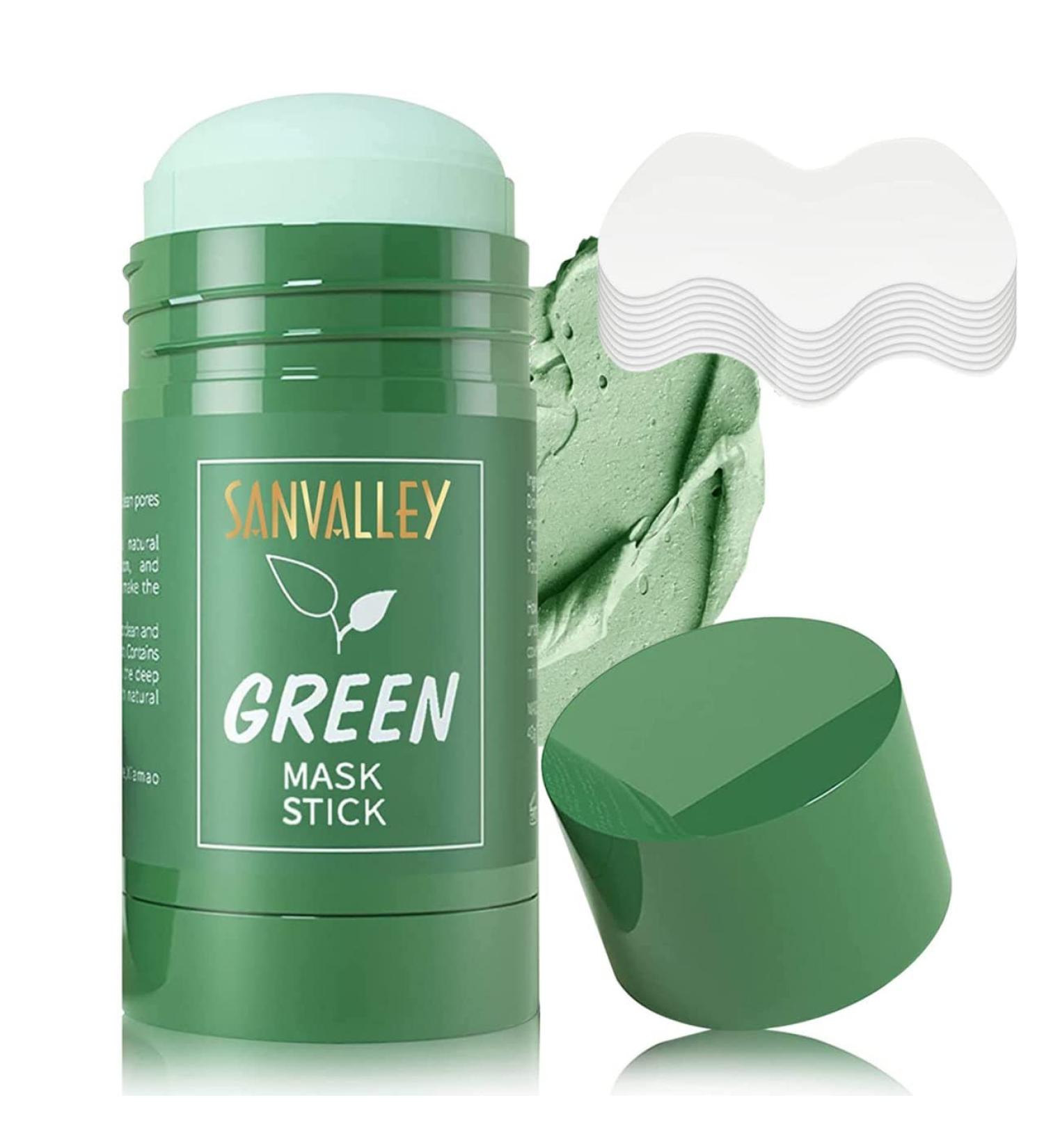 Green Hills Tea Mask Stick with Blackhead Remover - Clay Face Extract for Oil Control, Acne Cleansing, Pore Minimizing - Purifying Detox Mask for Men & Women - 1 Pack - Buy Online on GoSupps.com