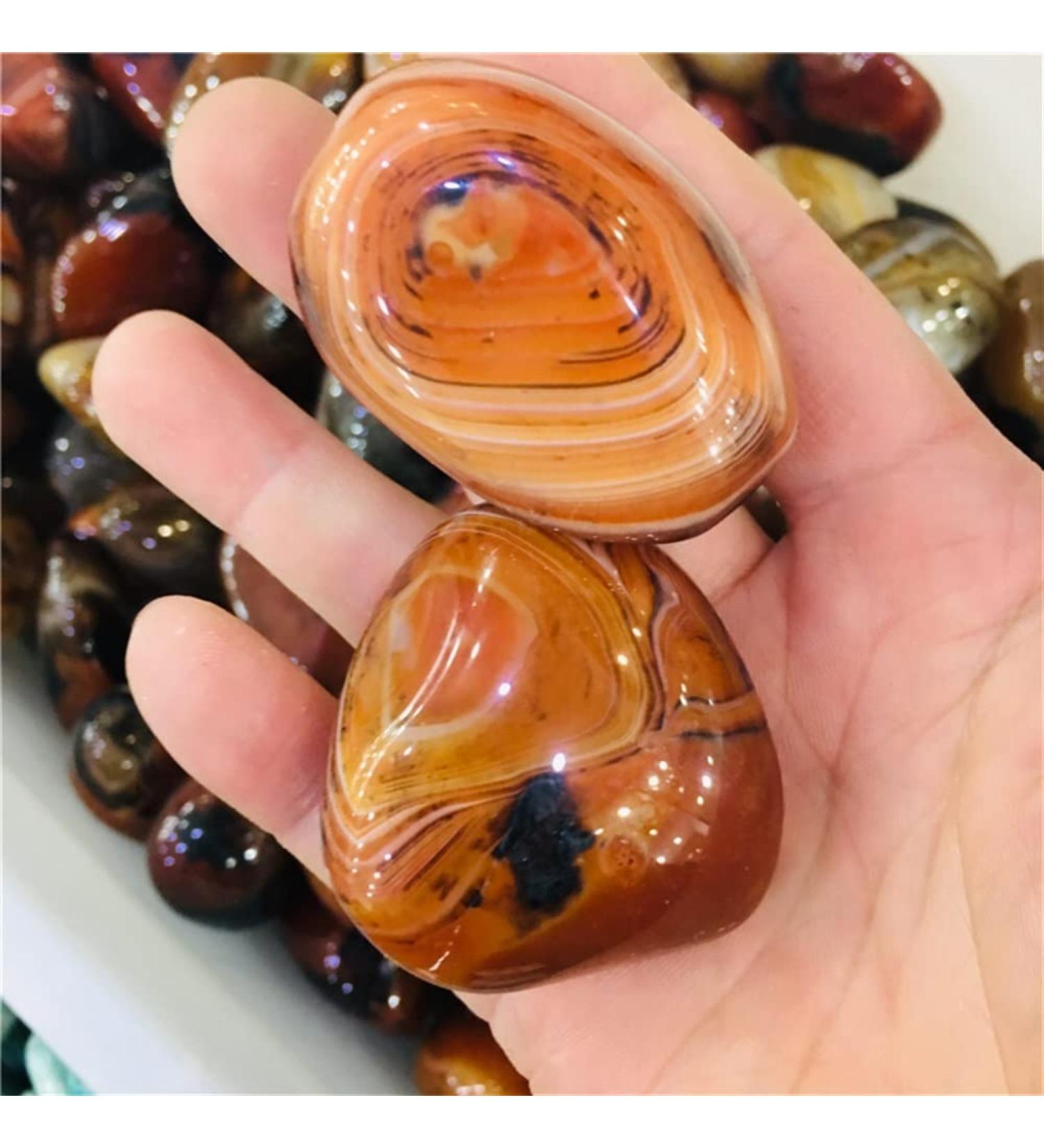 Gems for Decoration 100g Natural Crystal Silk Agate Play with The Rolling Palmetto 1pcs Aura Crystal - Buy Online on GoSupps.com