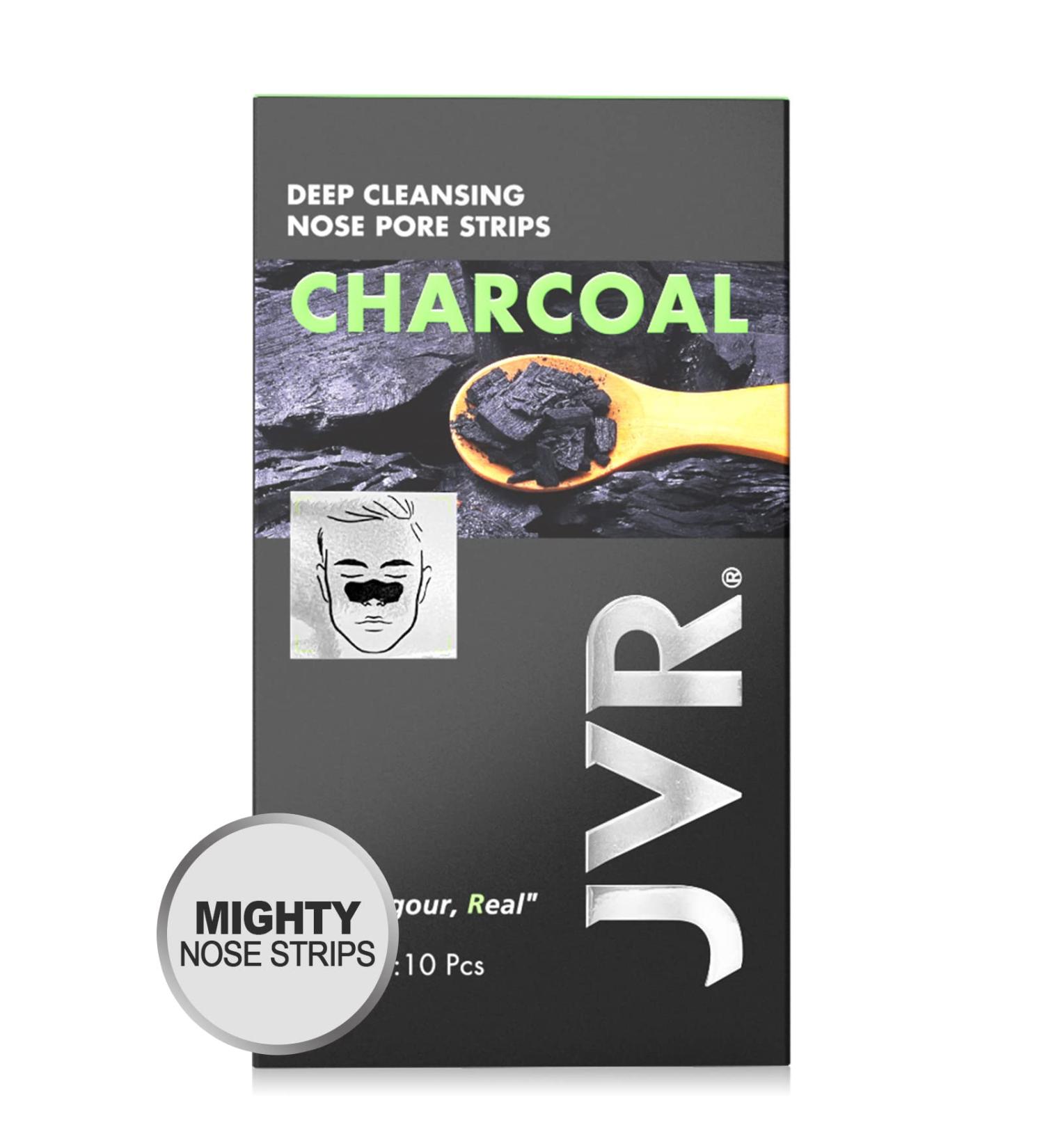 JVR Blackhead Remover Strips 10 Pcs | Deep Cleansing Nose Pore Strips for Men | Cruelty-free Formula for Clear Pores - Buy Online on GoSupps.com