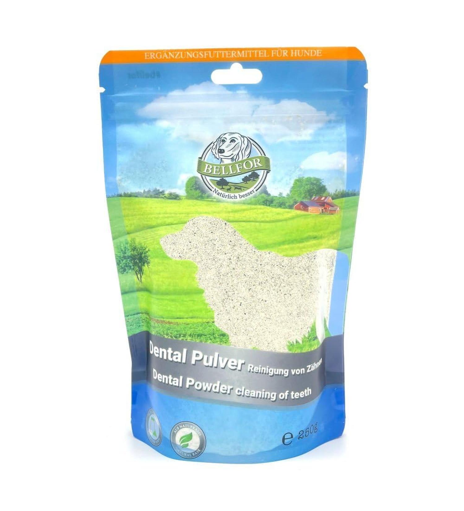 Bellfor Natural Dental Care for Dogs - Tartar Control Powder (250g) | Easy Application & Digestibility for All Breeds - Buy Online on GoSupps.com